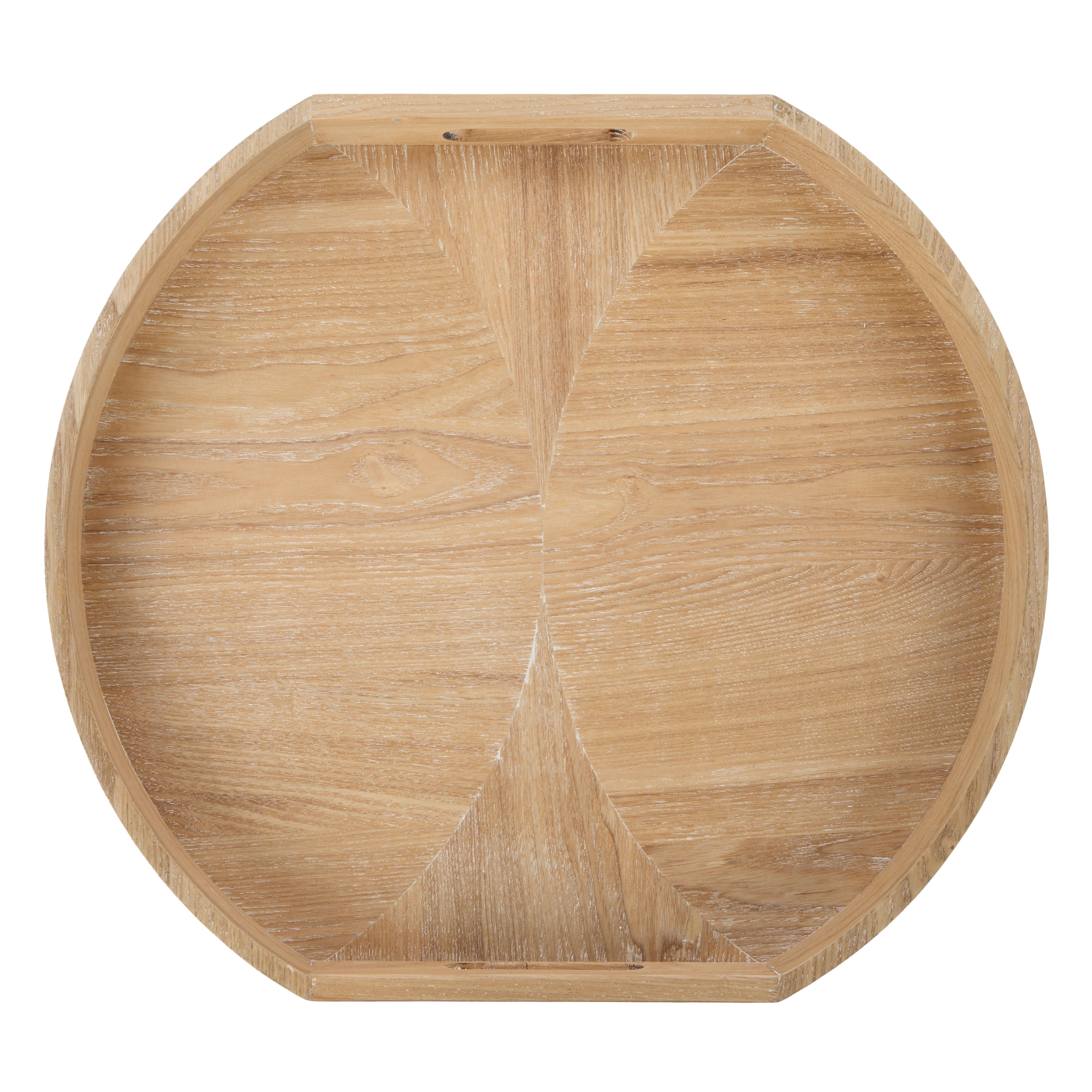 Amalfi Elwood Ash Wood Veneer Tray 2 Piece Set Natural