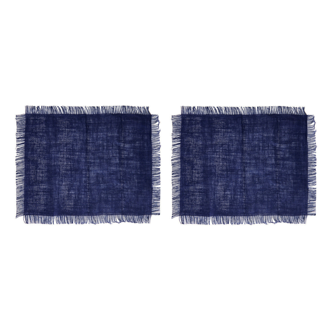 Mikasa Jute Rectangular Placemat Set 2 Piece 35 x 45cm (Blue)