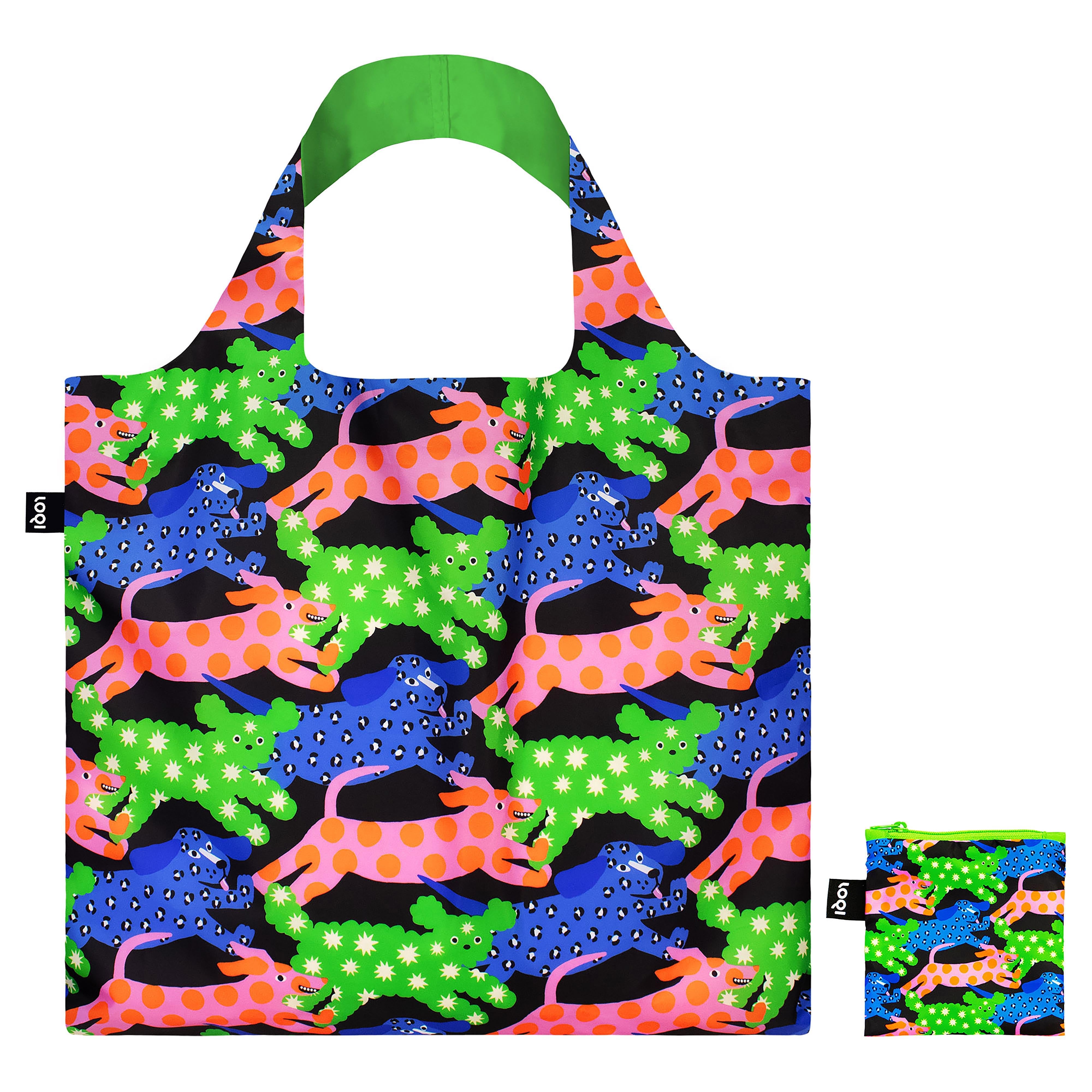 LOQI Glitter Power Dogs Tote Bag