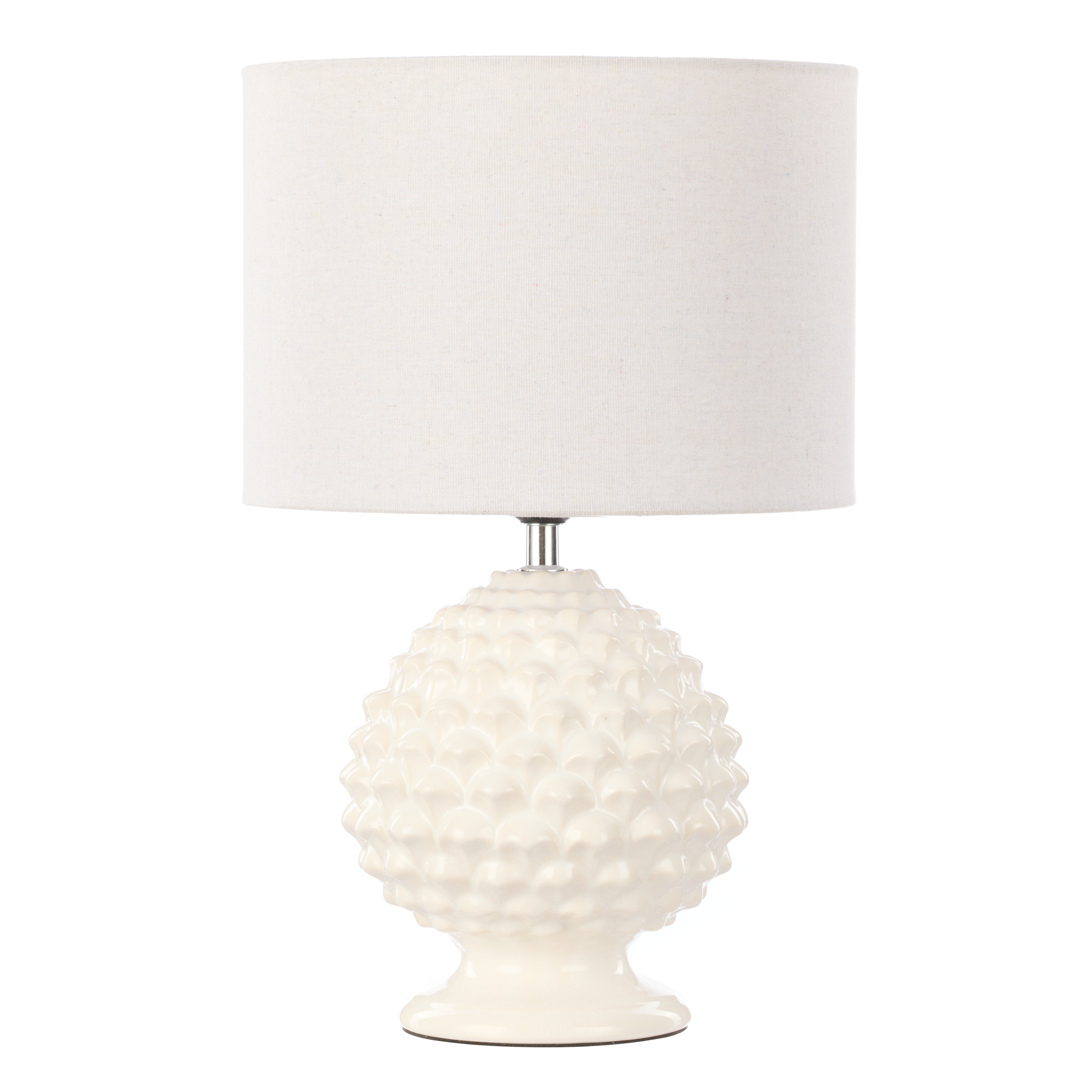 Society Home Macy Table Lamp White & Natural 43cm