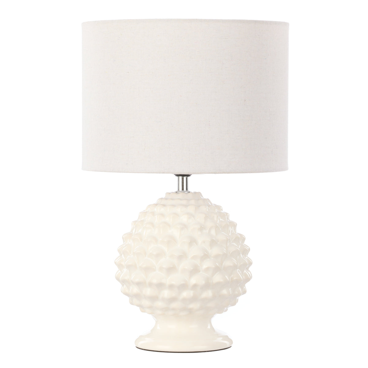 Society Home Macy Table Lamp White & Natural 43cm