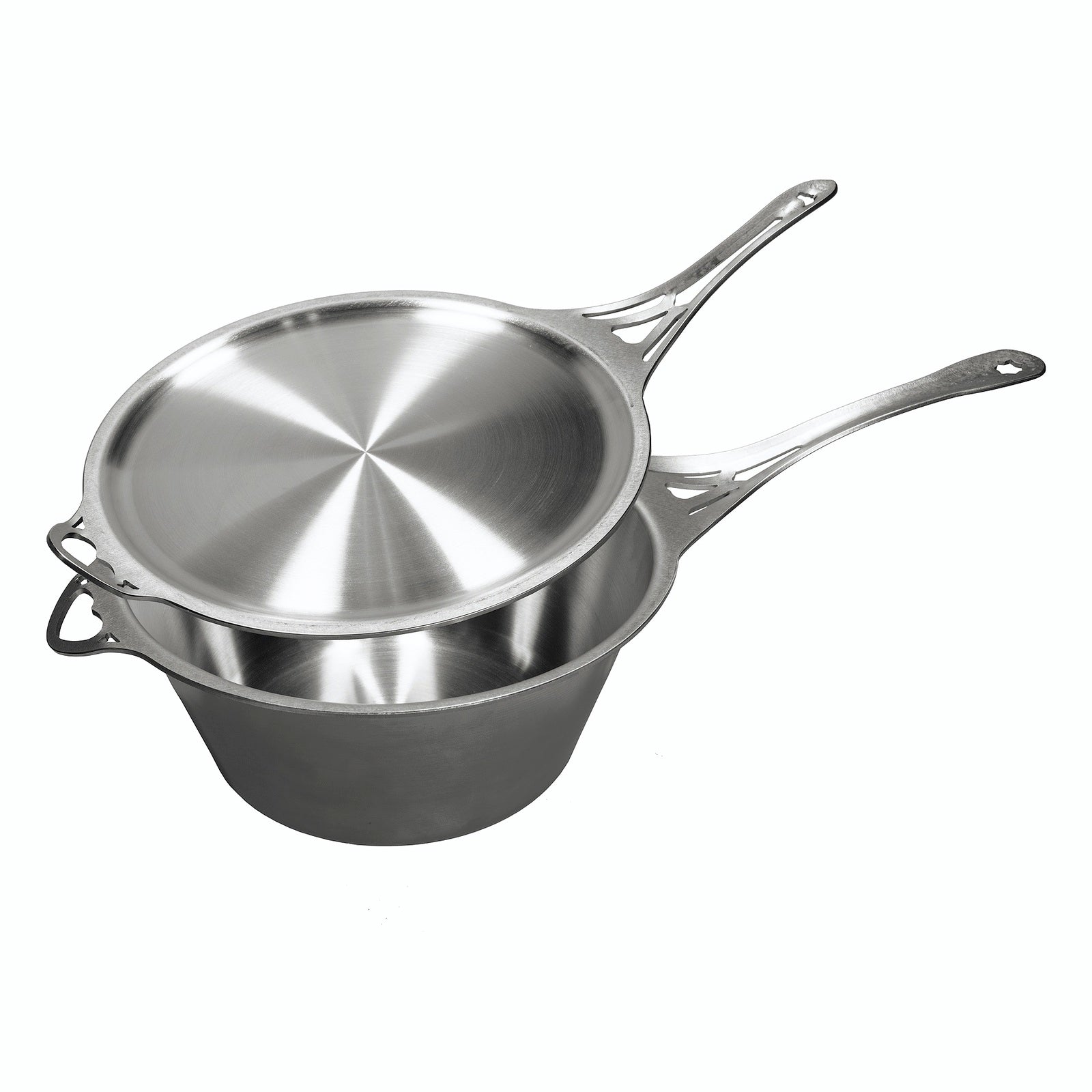 SolidTeknics nöni™ 4.5L Saucepan + 27cm Skillet Lid Set