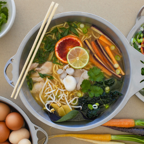 SolidTeknics nöni™ 4.5L Saucepan + 27cm Skillet Lid Set