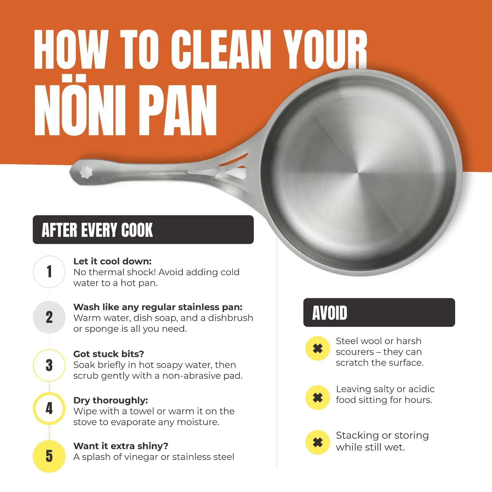 Solidteknics nöni Stainless Steel Frypan 26cm (1.75L)