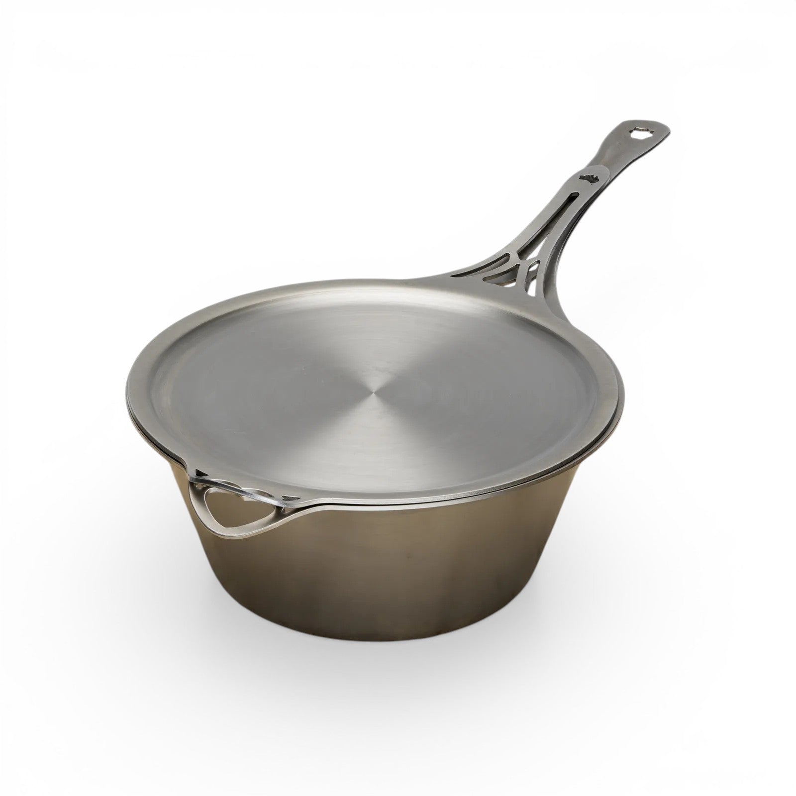 Solidteknics nöni Stainless Steel Saucepan & 27cm Skillet Lid Set 4.5L