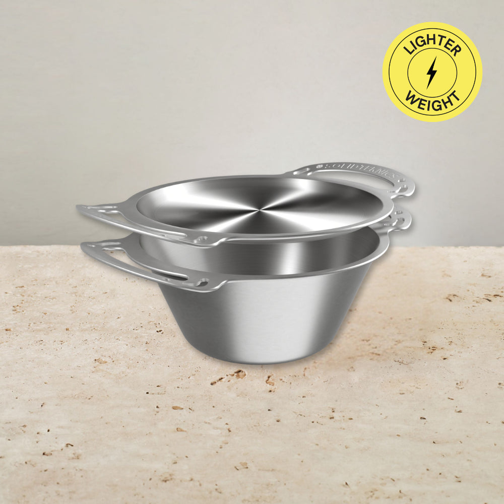 Solidteknics nöni™ Lightning 4.5L Deep Rondeau + 27cm Skillet-lid