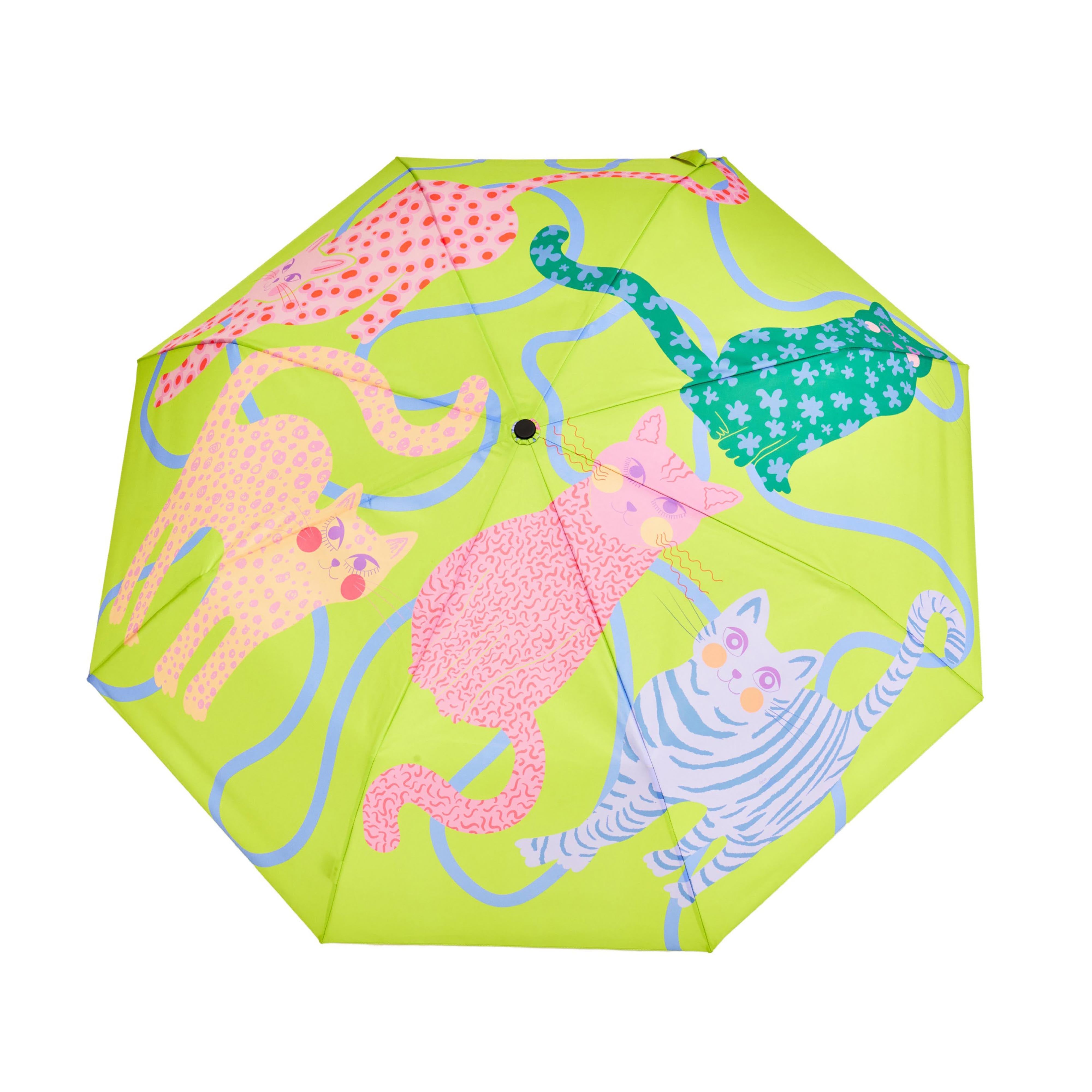 Original Duckhead Duck Umbrella Compact Arty Cats Lime