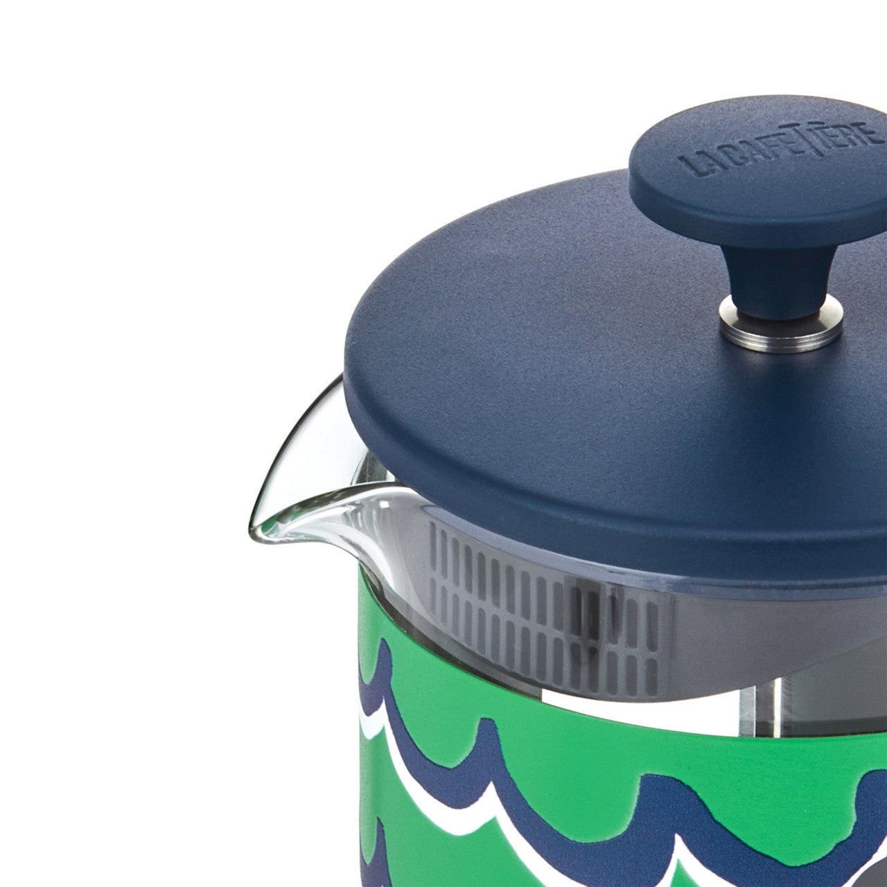 La Cafetière Pisa Stainless Steel Cafetière 8 Cup / 1L (Cyan Tides)