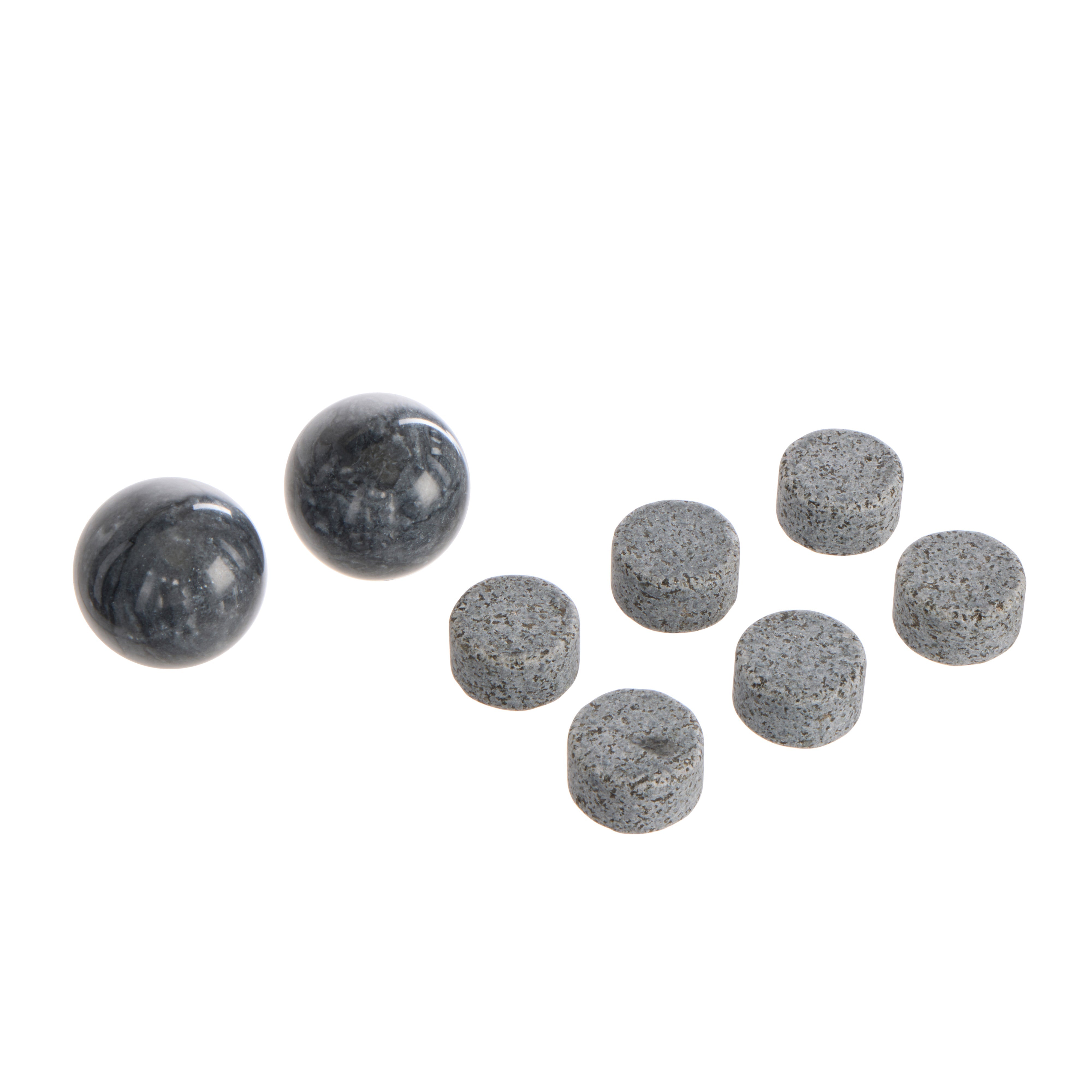 Davis & Waddell Brooklyn Whiskey Stones 8 Piece Set Grey & Blue