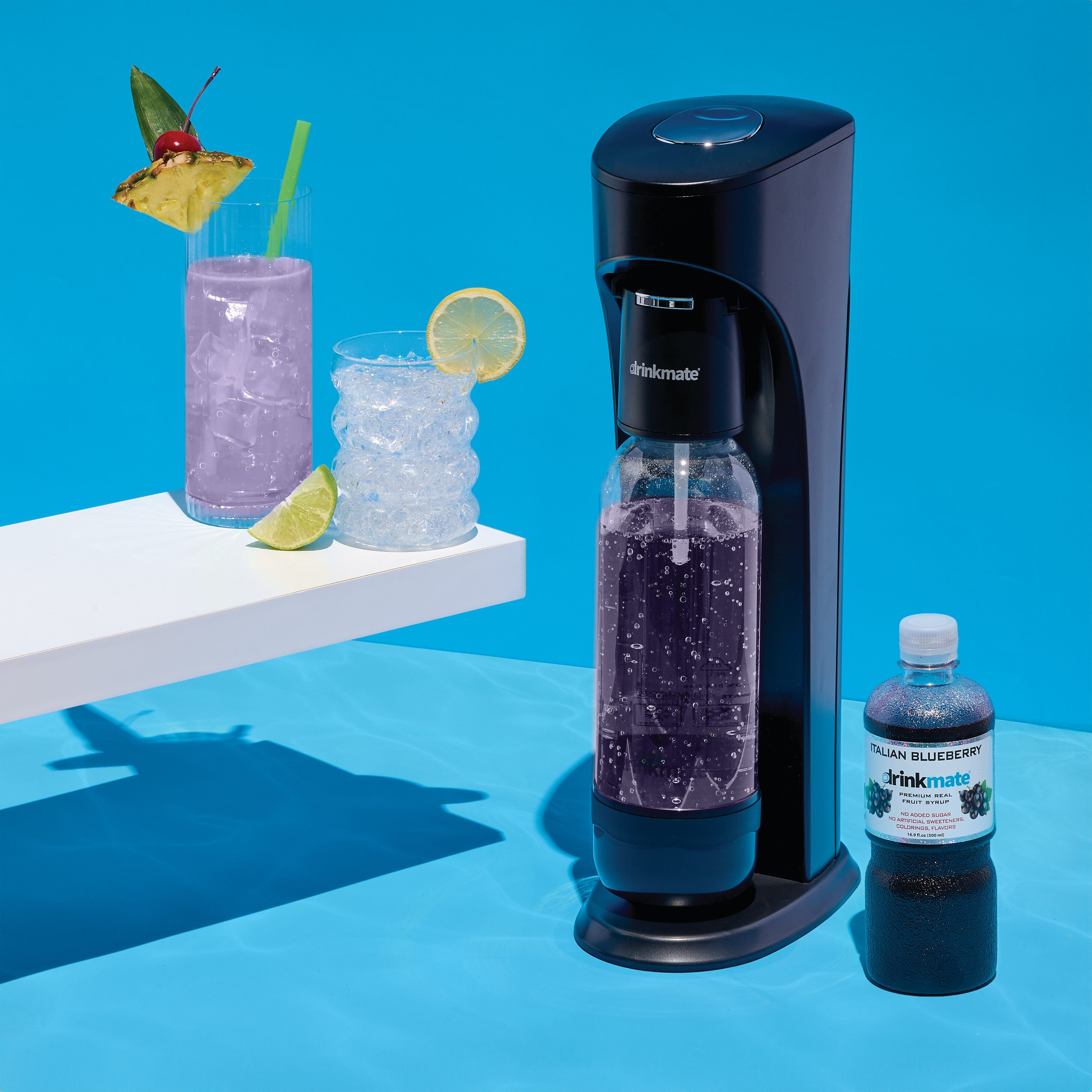 Drinkmate OmniFizz Sparkling Water & Drink Maker Black