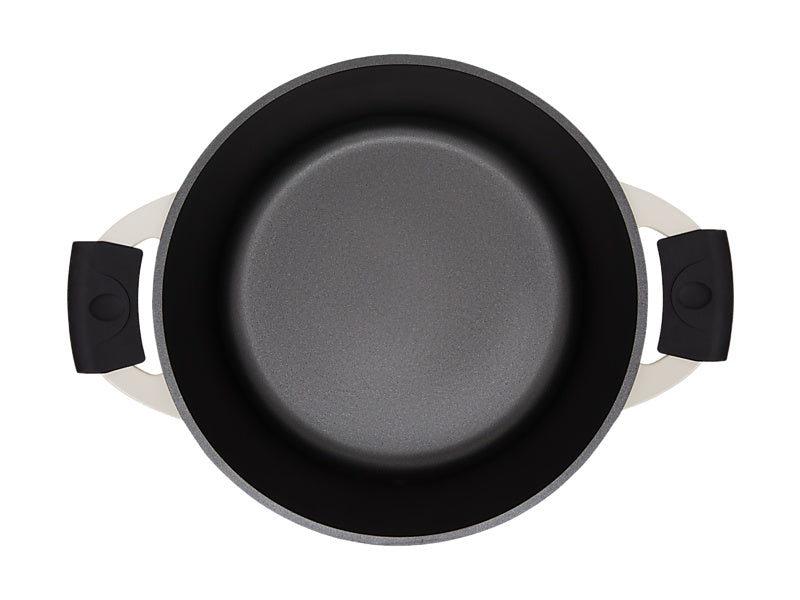 Maxwell & Williams Cast Lite Non-Stick Casserole 6.3L Ecru 28cm