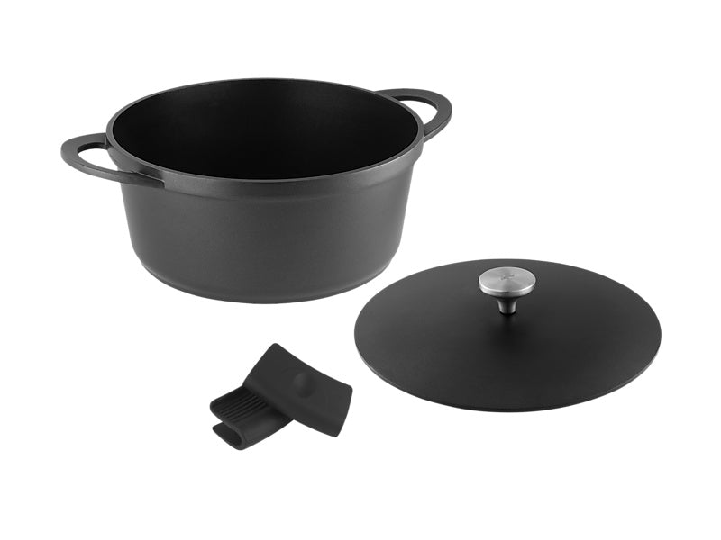 Maxwell & Williams Cast Lite Non-Stick Casserole 6.3L Black 28cm