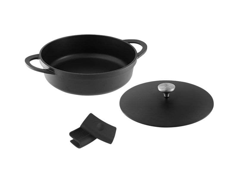 Maxwell & Williams Cast Lite Non-Stick Shallow Casserole 4L Cherry 28cm