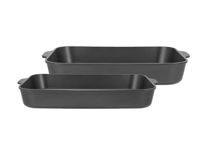 Maxwell & Williams Cast Lite Non-Stick Roaster Black 34 38cm 2 Piece