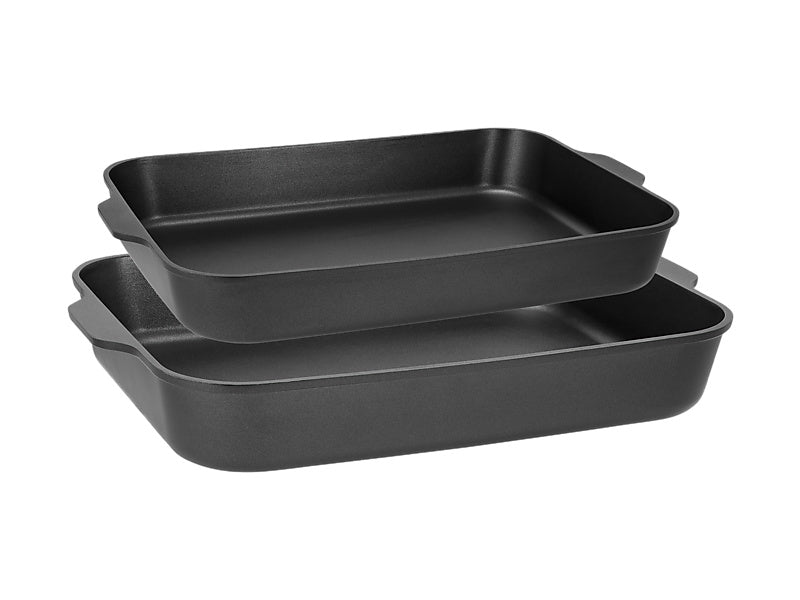 Maxwell & Williams Cast Lite Non-Stick Roaster Black 34 38cm 2 Piece