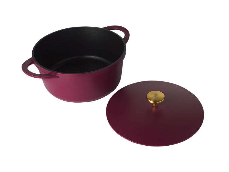 Maxwell & Williams Cast Lite Non-Stick Casserole 6.3L Cherry 28cm