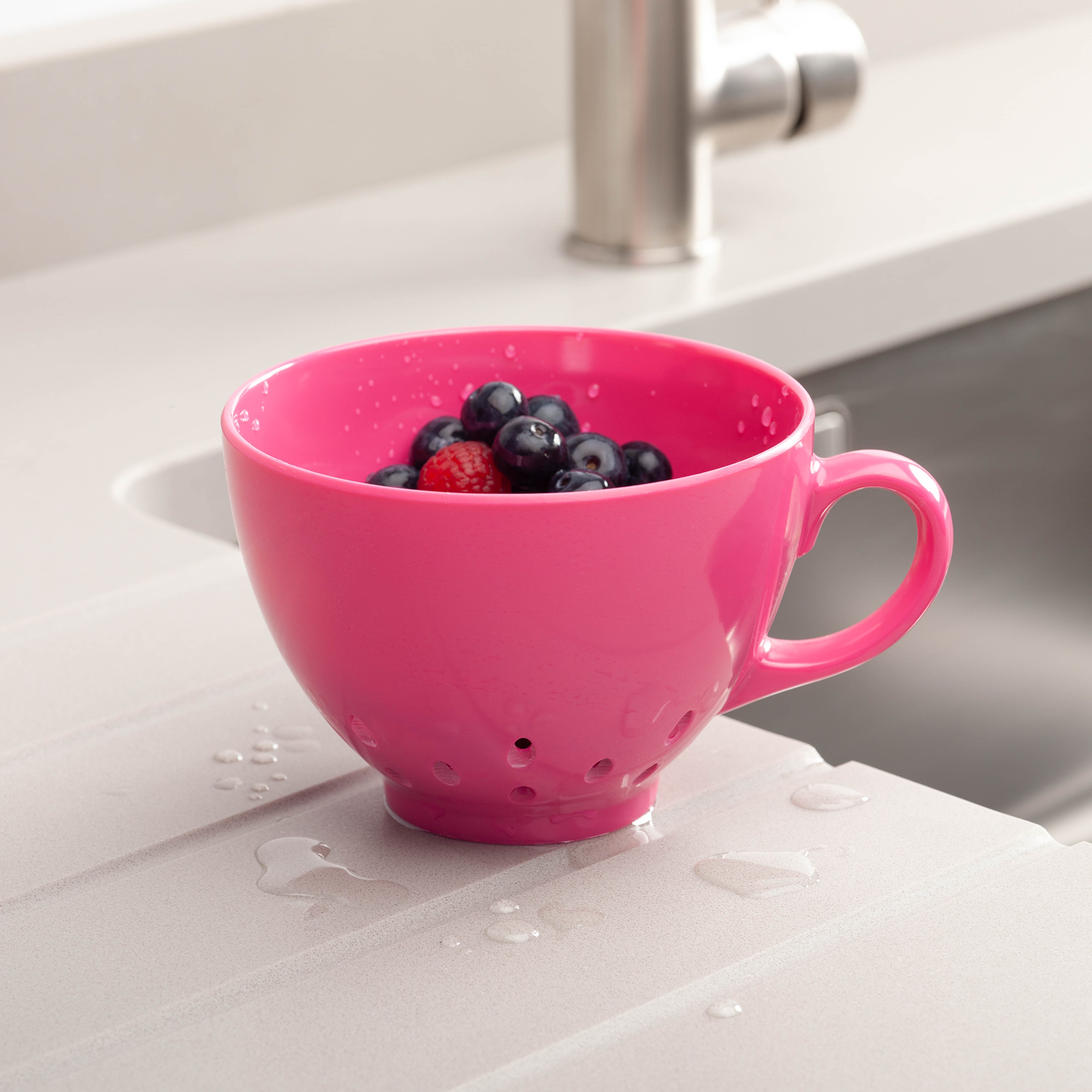 Zeal Keep It Handy Berry Colander Neon Pink