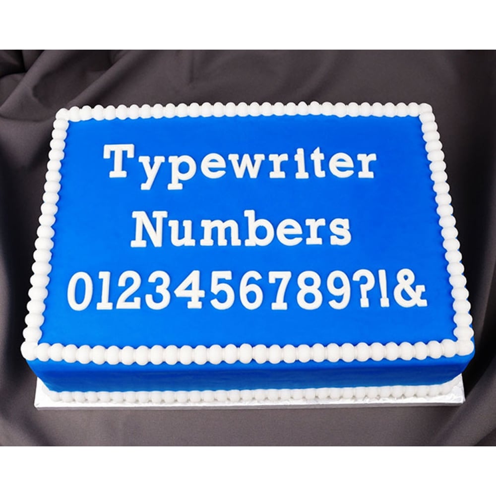 Marvelous Molds Numbers & Symbols Typewriter Flexabet Onlay