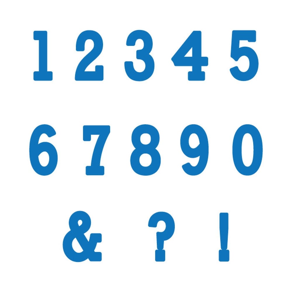 Marvelous Molds Numbers & Symbols Typewriter Flexabet Onlay