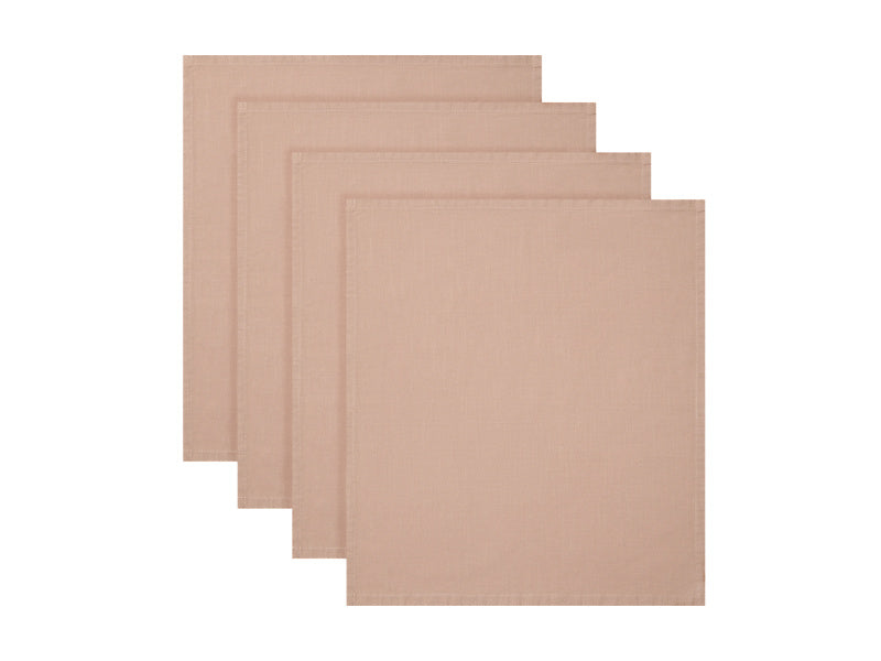 Maxwell & Williams Cotton Classics Cotton Napkin Latte 45 x 45cm 4 Piece