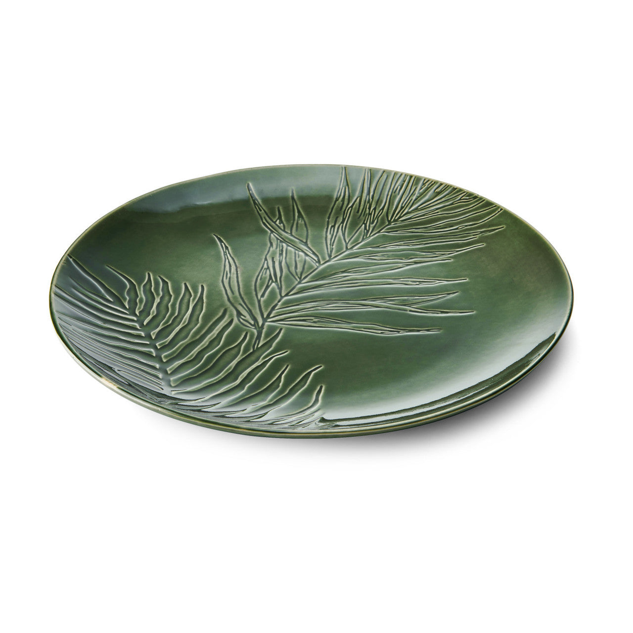 Mikasa Jardin Stoneware Round Serving Platter 35cm (Green)
