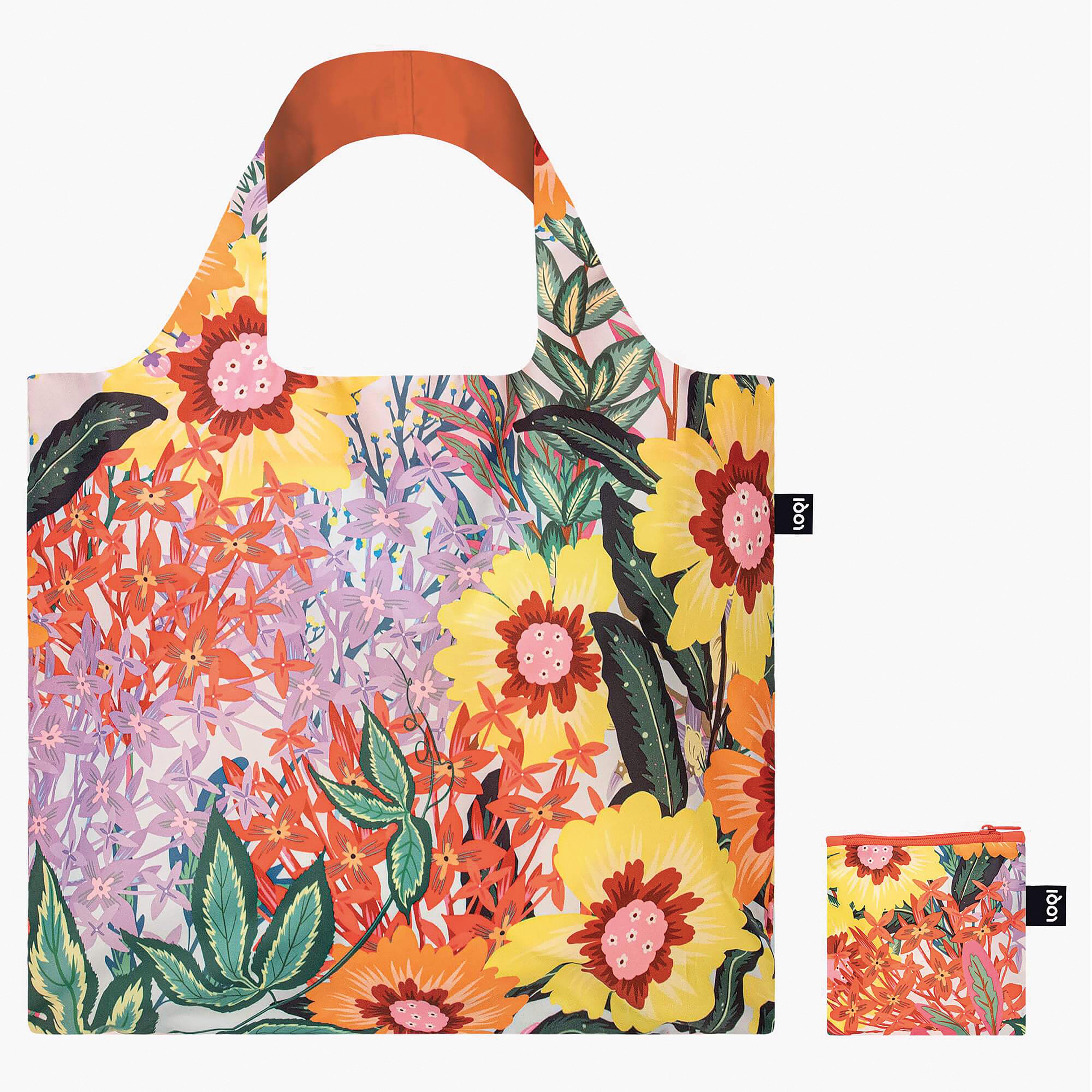 LOQI Pomme Chan Thai Floral Tote Bag