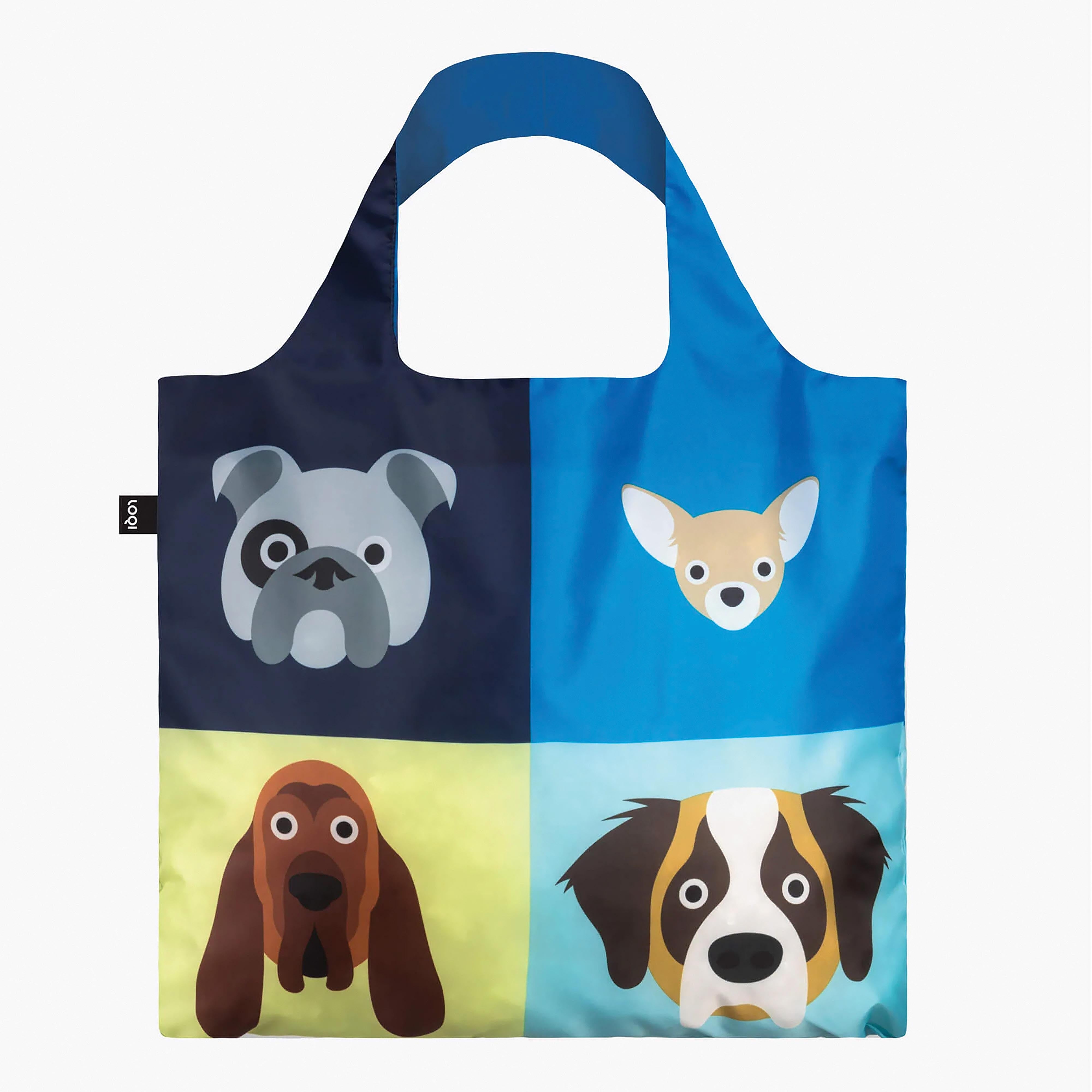 LOQI Stephen Cheetham Dogs Tote Bag