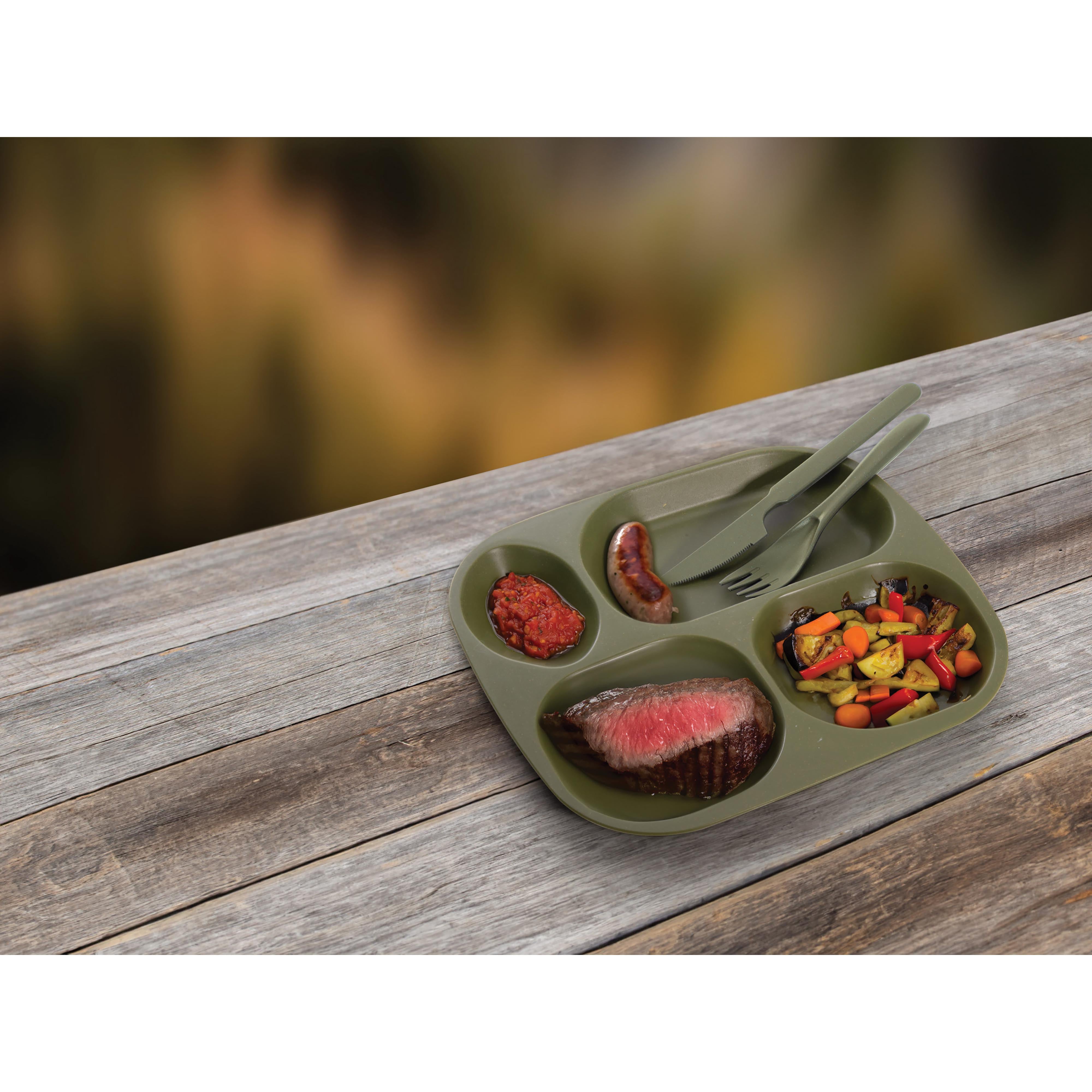 Maverick Wheat Straw Divided Plate