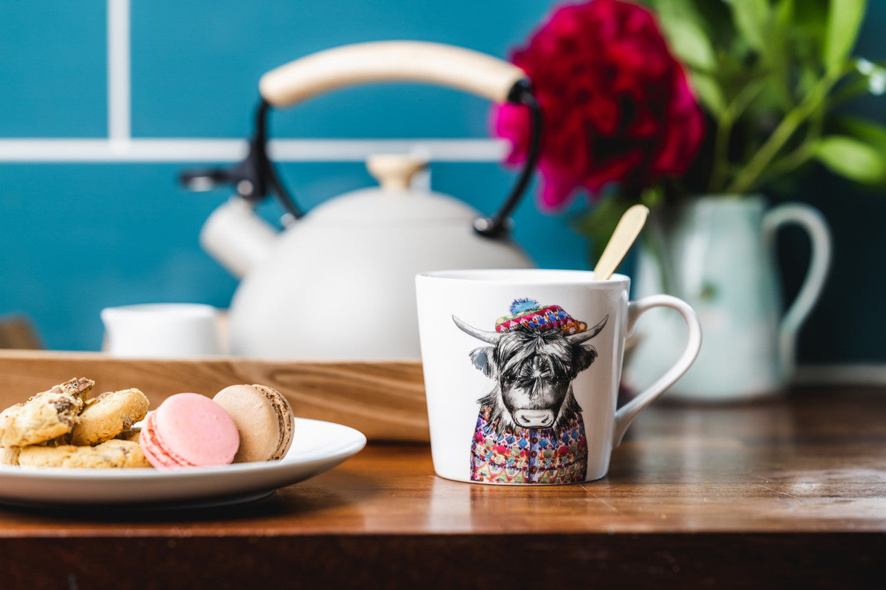 Mikasa x Tipperleyhill Fine China Mug 380ml (Cow)