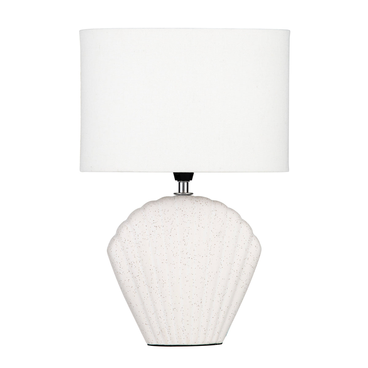 Amalfi Seashell Table Lamp White Speckle