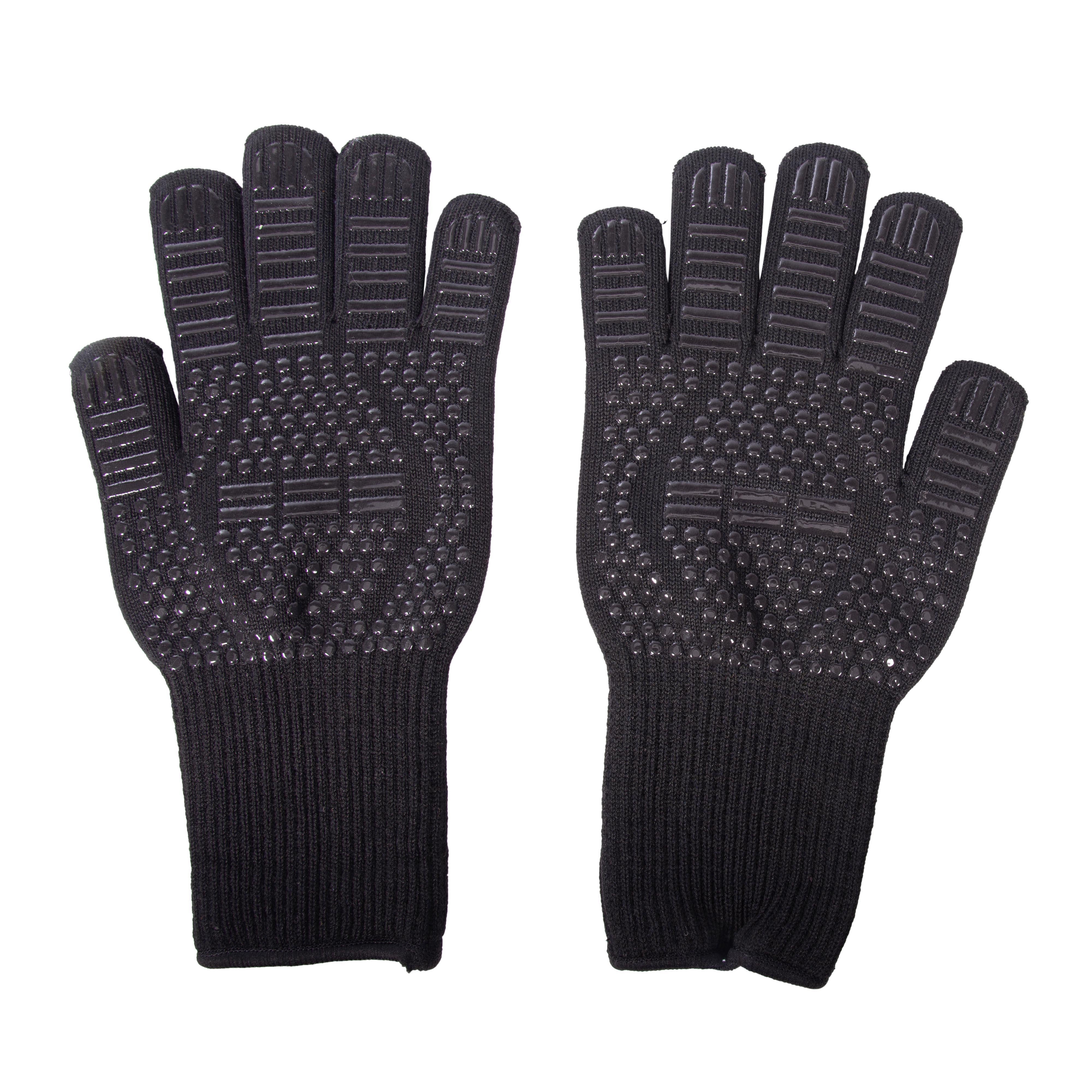 Maverick Heat Resistant BBQ Gloves 2 Piece Set Black