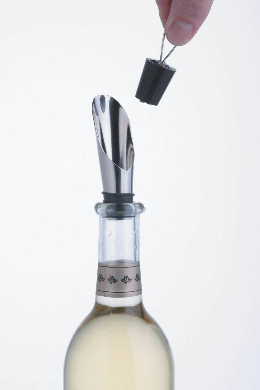 BarCraft Stainless Steel Wine Pourer & Stopper