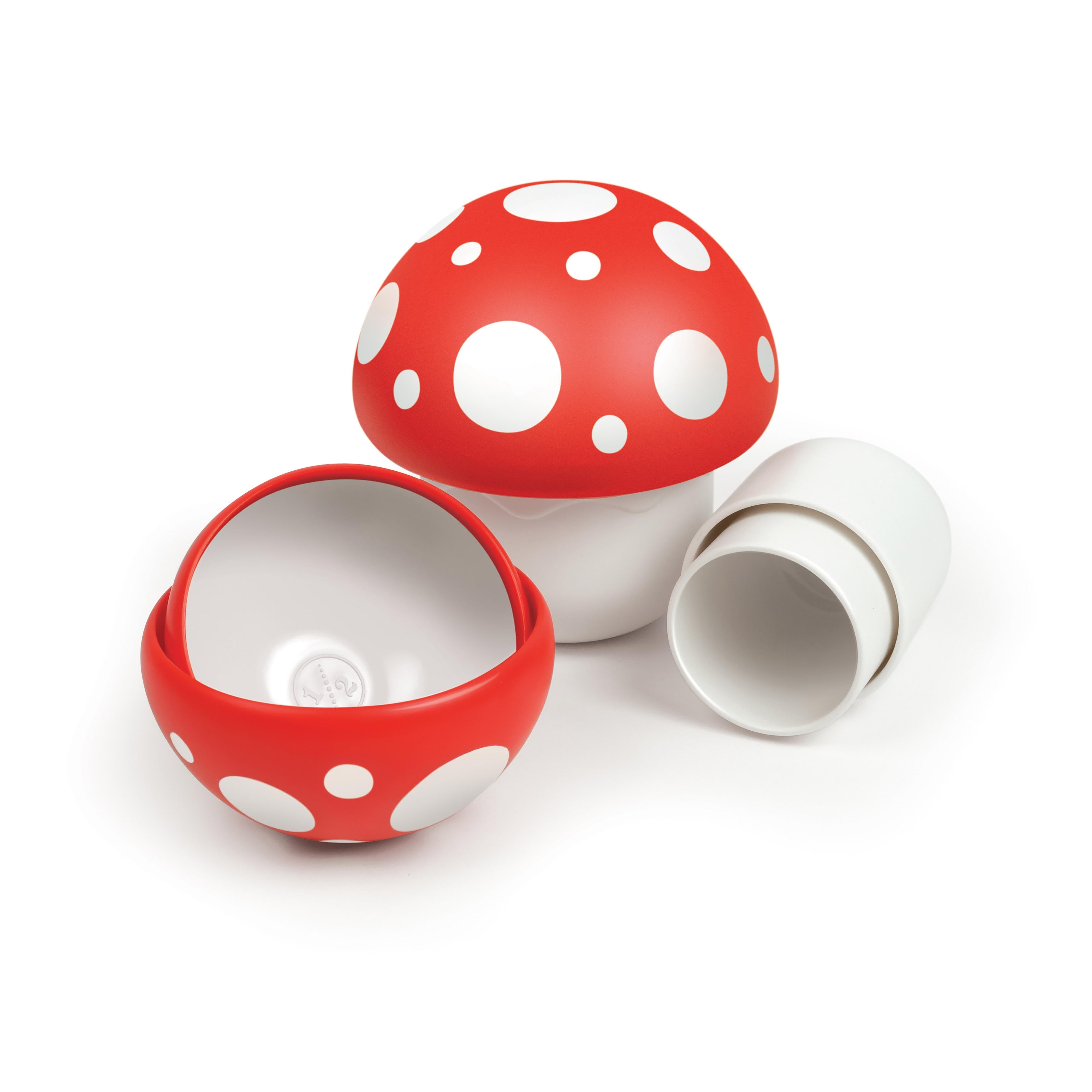 Fred Mushroom Cups Nesting Measuring Cups 6 Piece Set Red