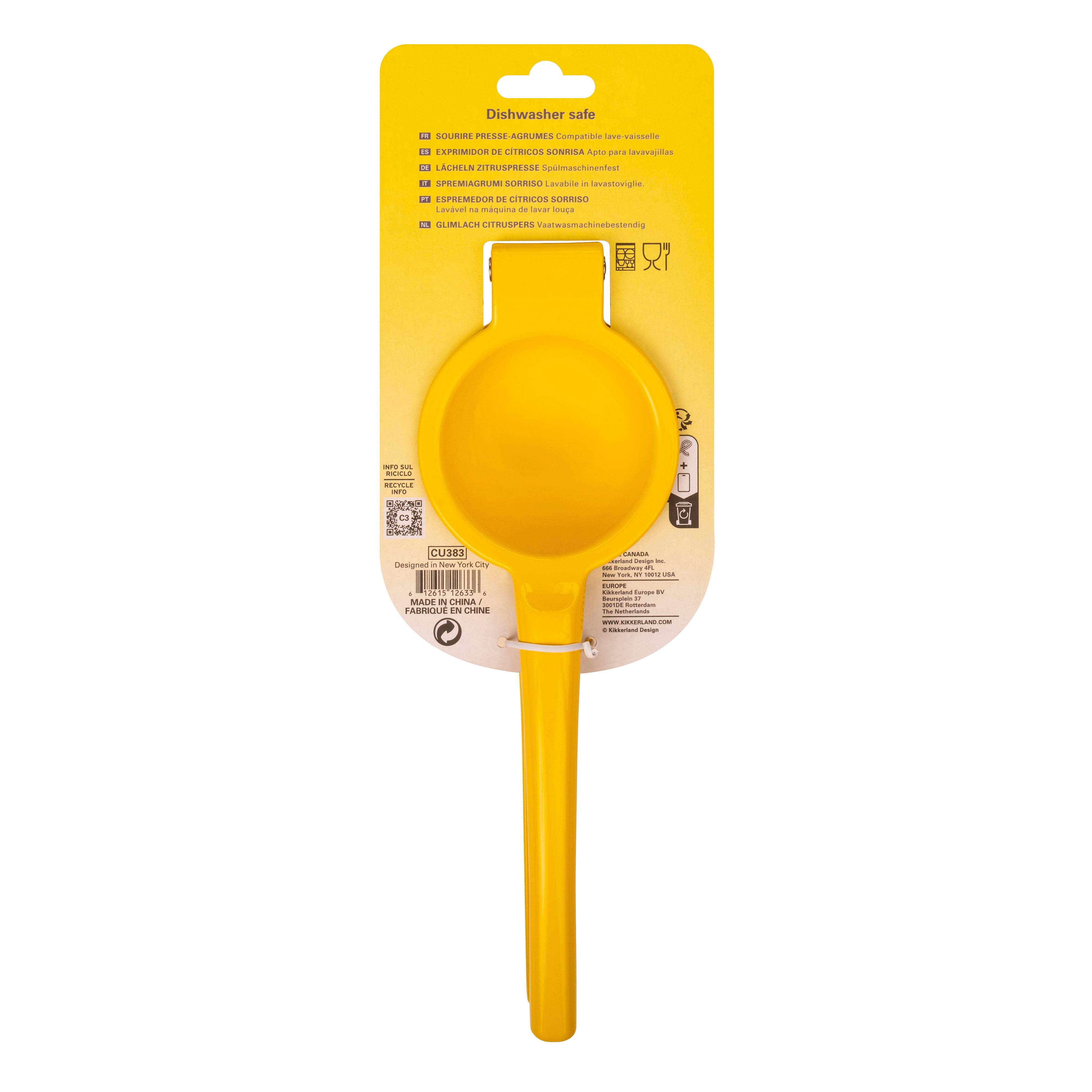 Kikkerland Smile Citrus Squeezer Yellow