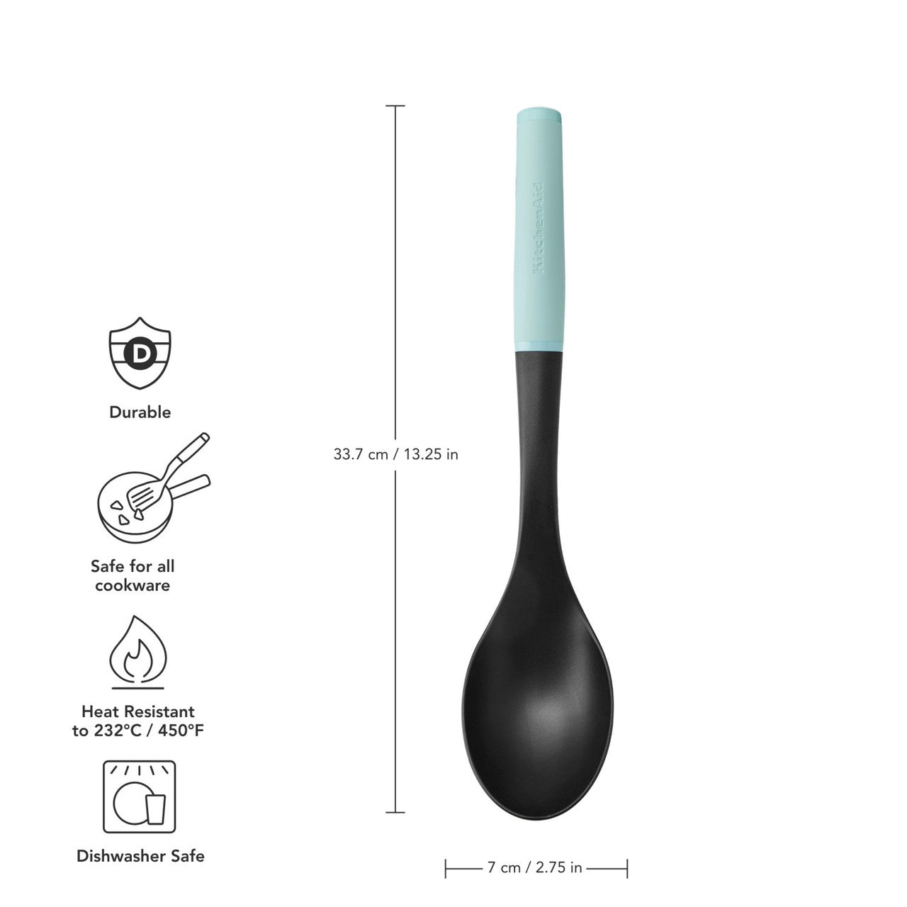 KitchenAid Soft Grip Basting Spoon (Mineral Water)