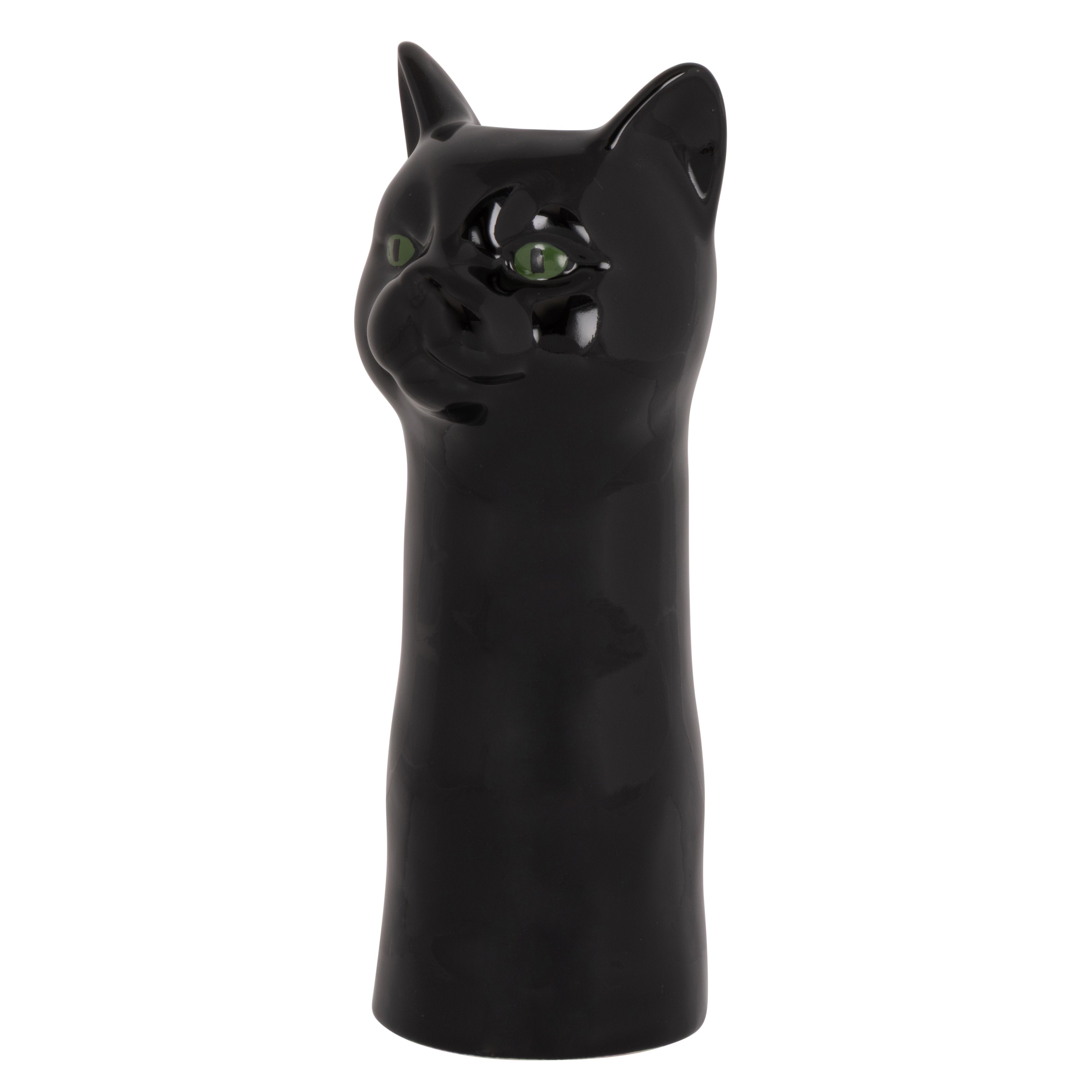 Emporium Aslan Cat Vase Black