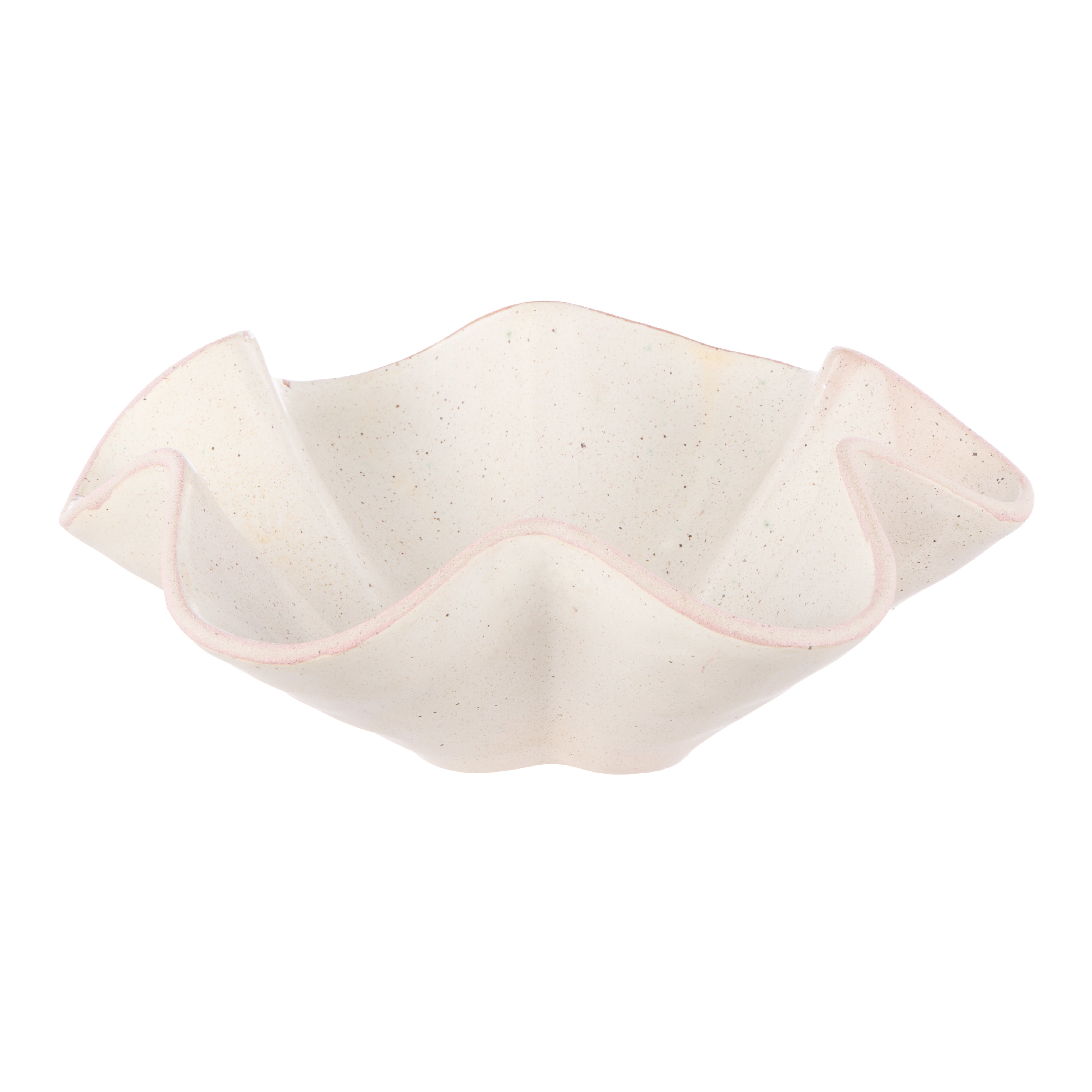 Amalfi Olson Ceramic Fluted Bowl Off White