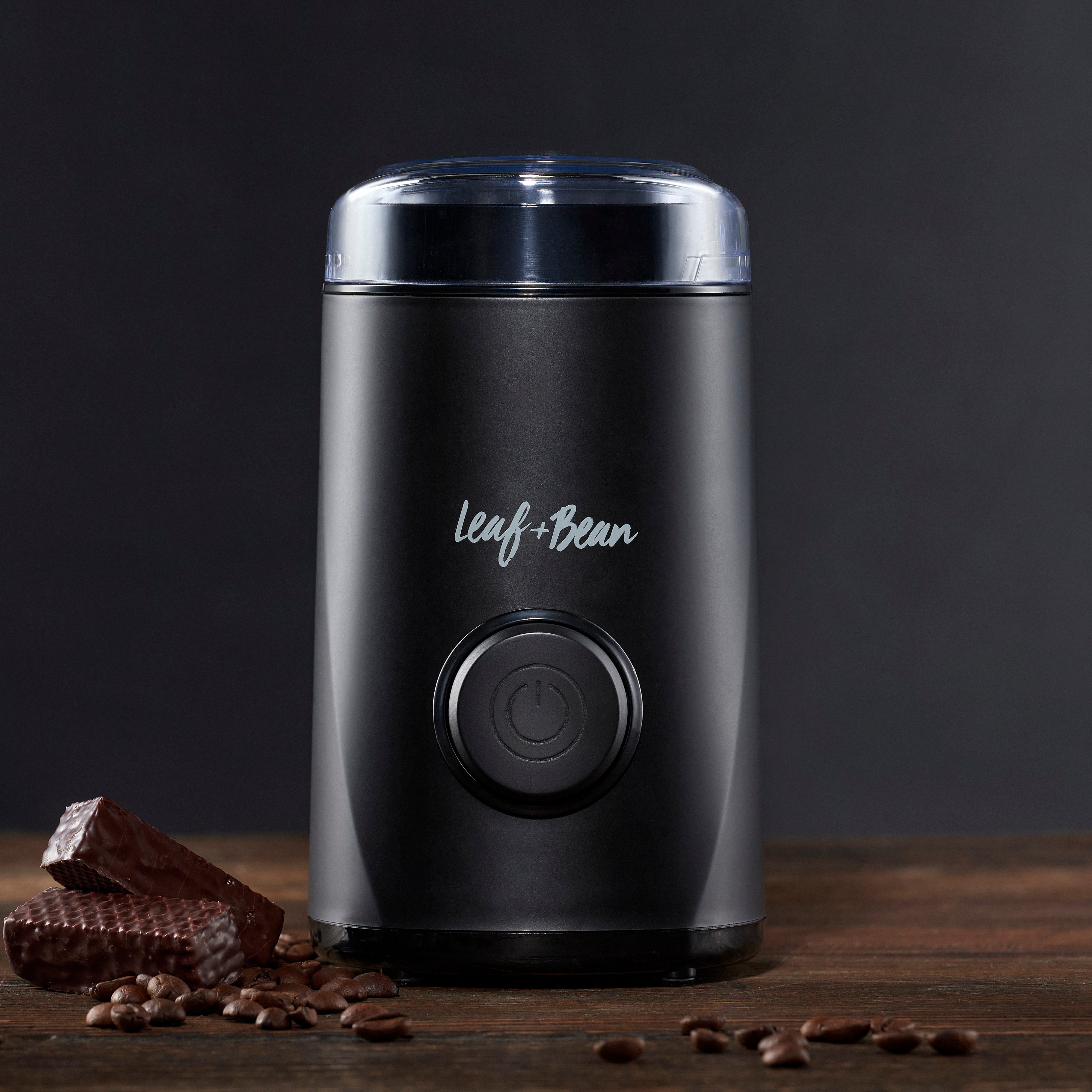 Leaf & Bean One Touch Coffee Grinder Matte Black