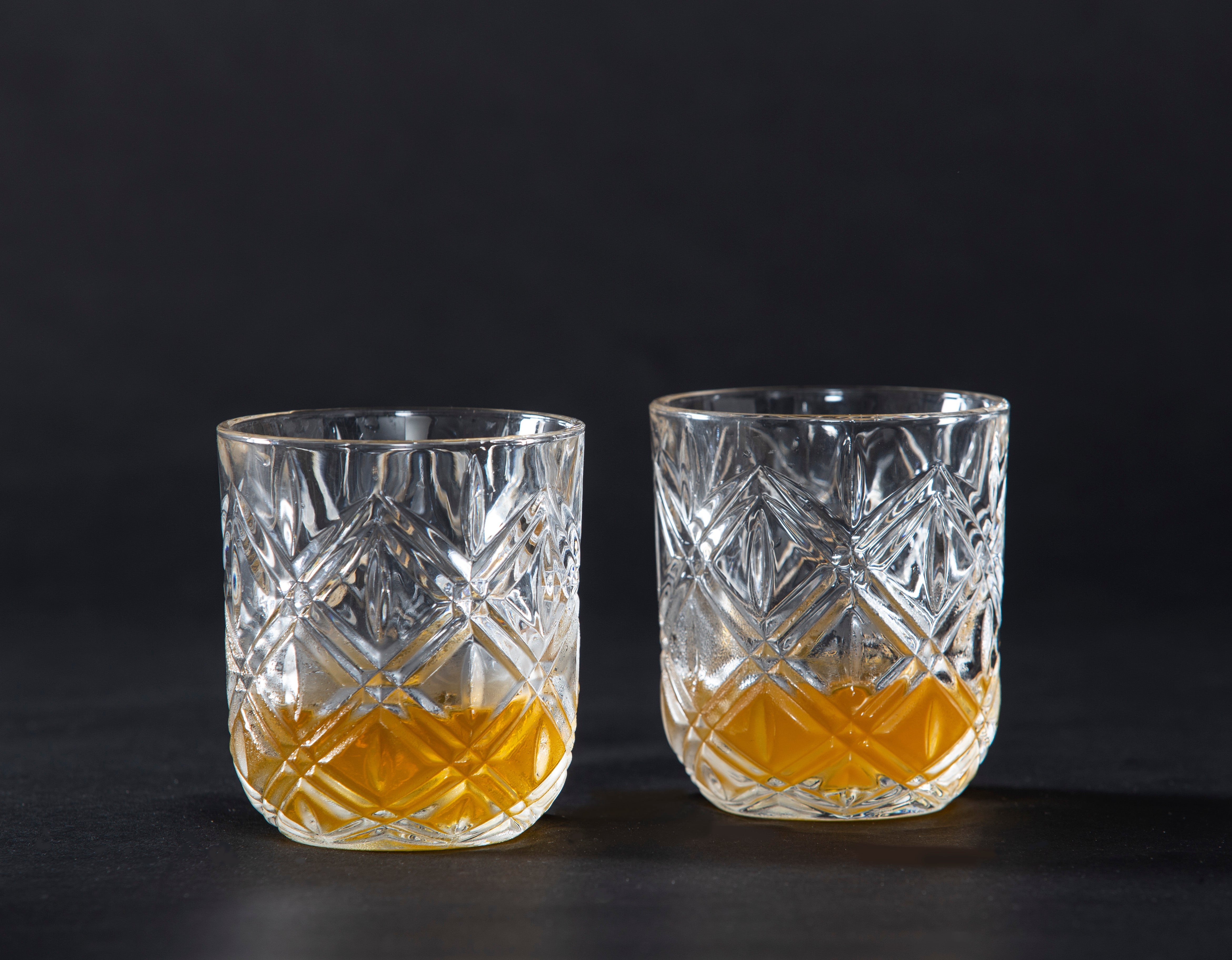 Davis & Waddell Fine Foods Deluxe Double Old-Fashioned 2 Piece Set Clear