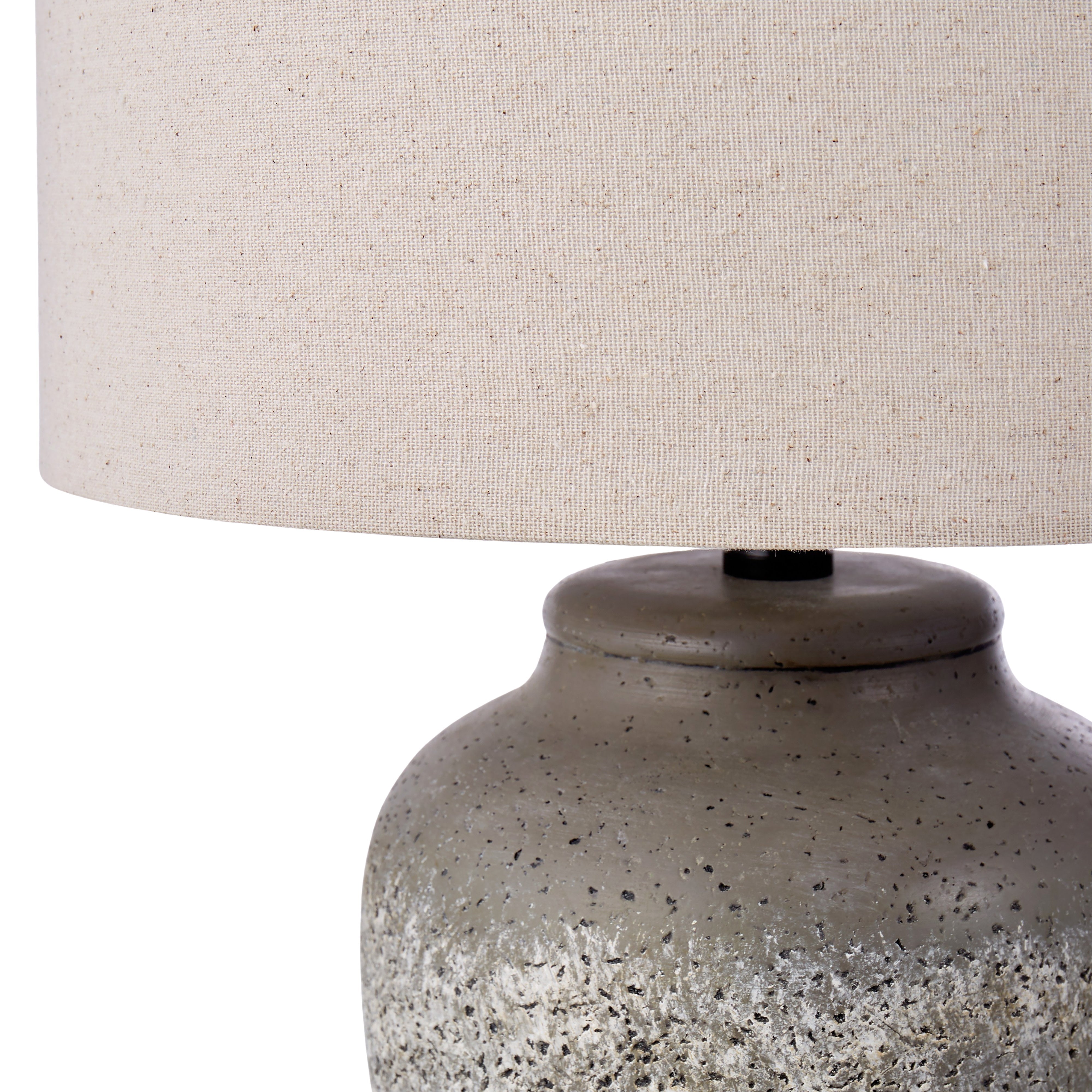 Amalfi Rustic Stone Table Lamp Stone & Cream