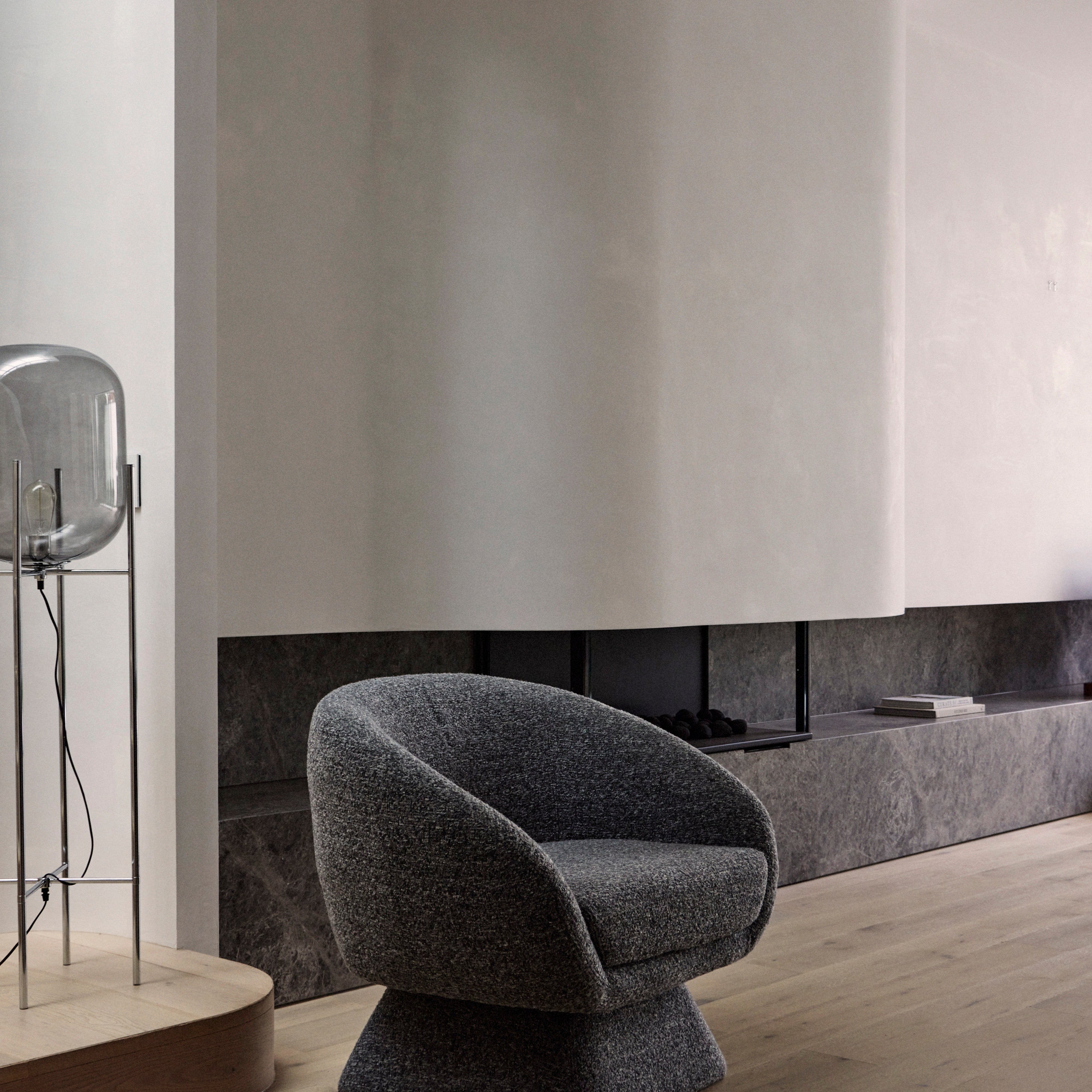 Grand Designs Lucca Swivel Chair Grey