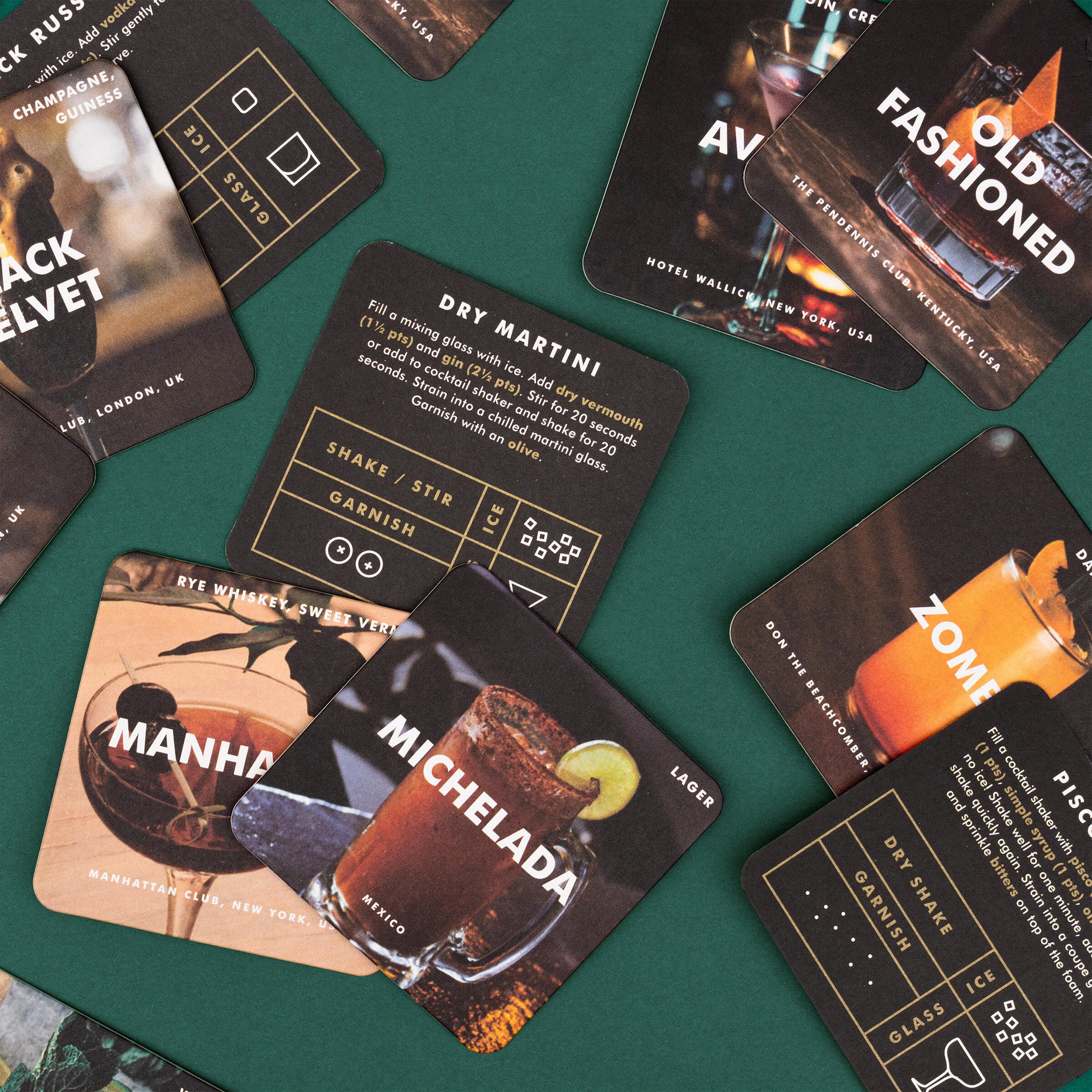 Luckies Iron & Glory Mixologist Cocktail Recipe Cards