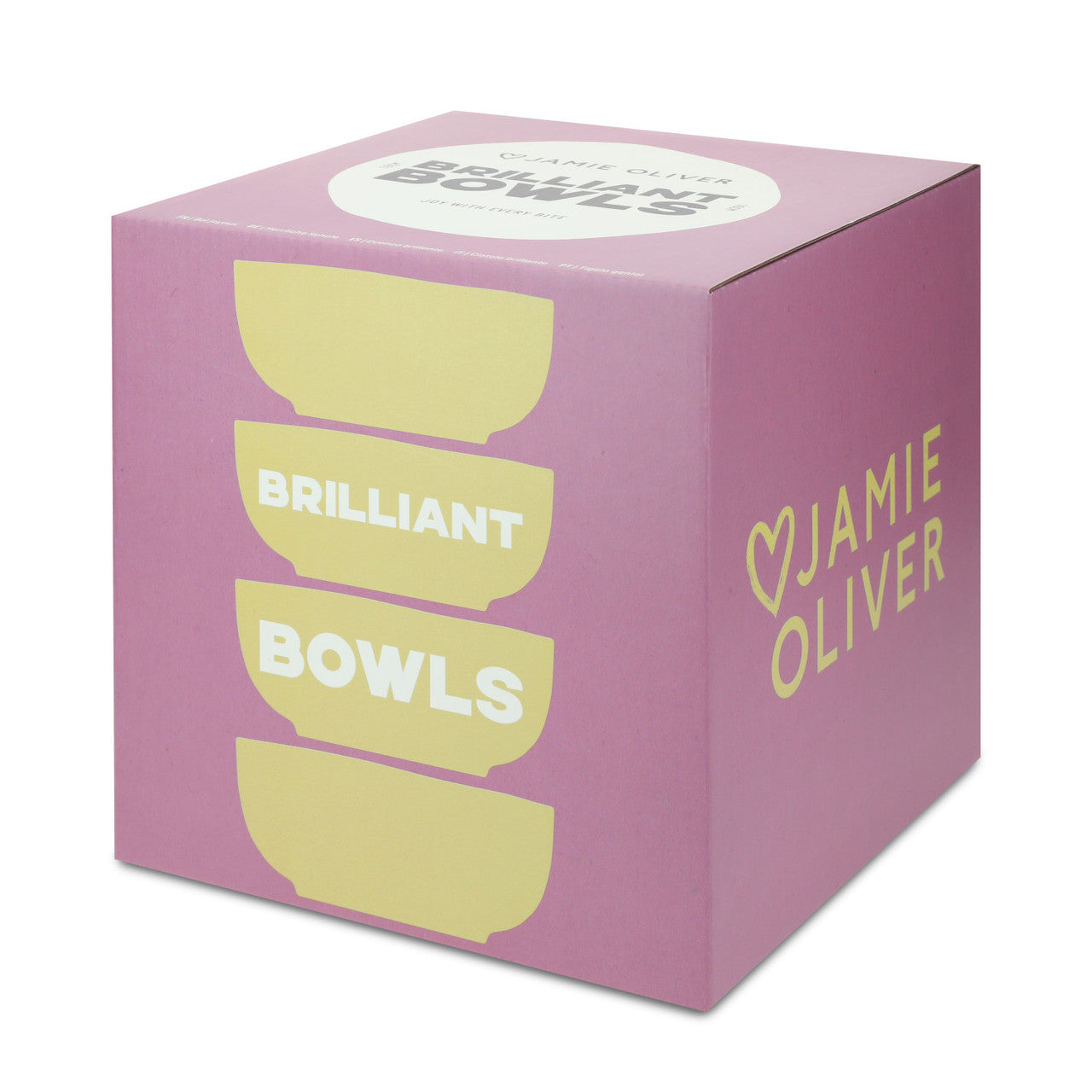 Jamie Oliver Big Love 16cm Brilliant Bowls Set of 4 Yellow
