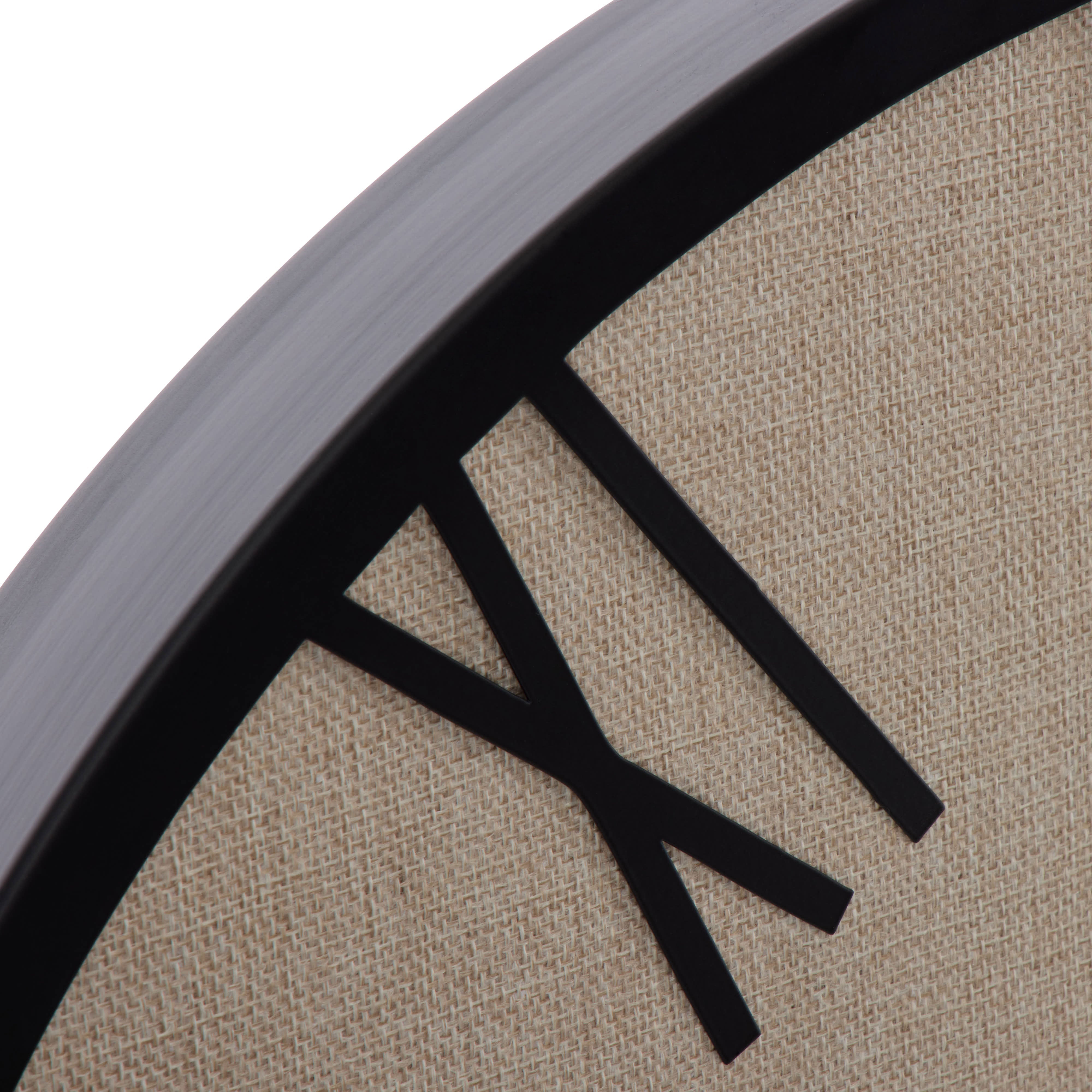 Amalfi Cologne Wall Clock Black & Linen