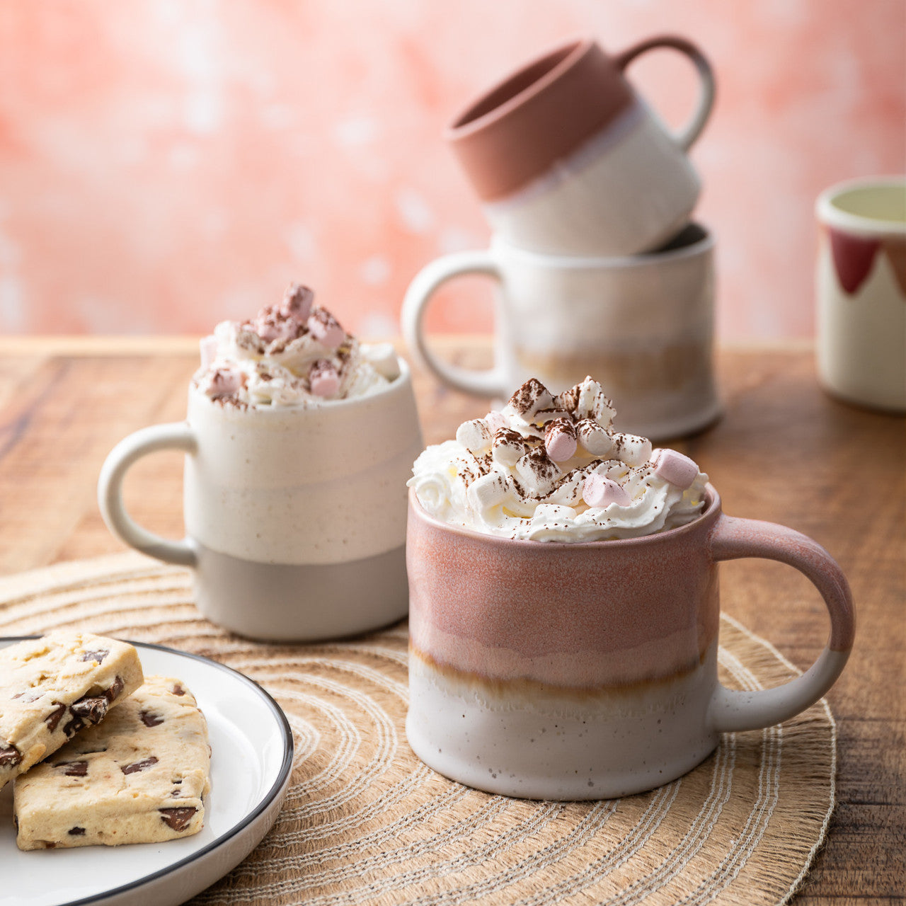 Mikasa Stoneware Mug 450ml (Pink Glaze)