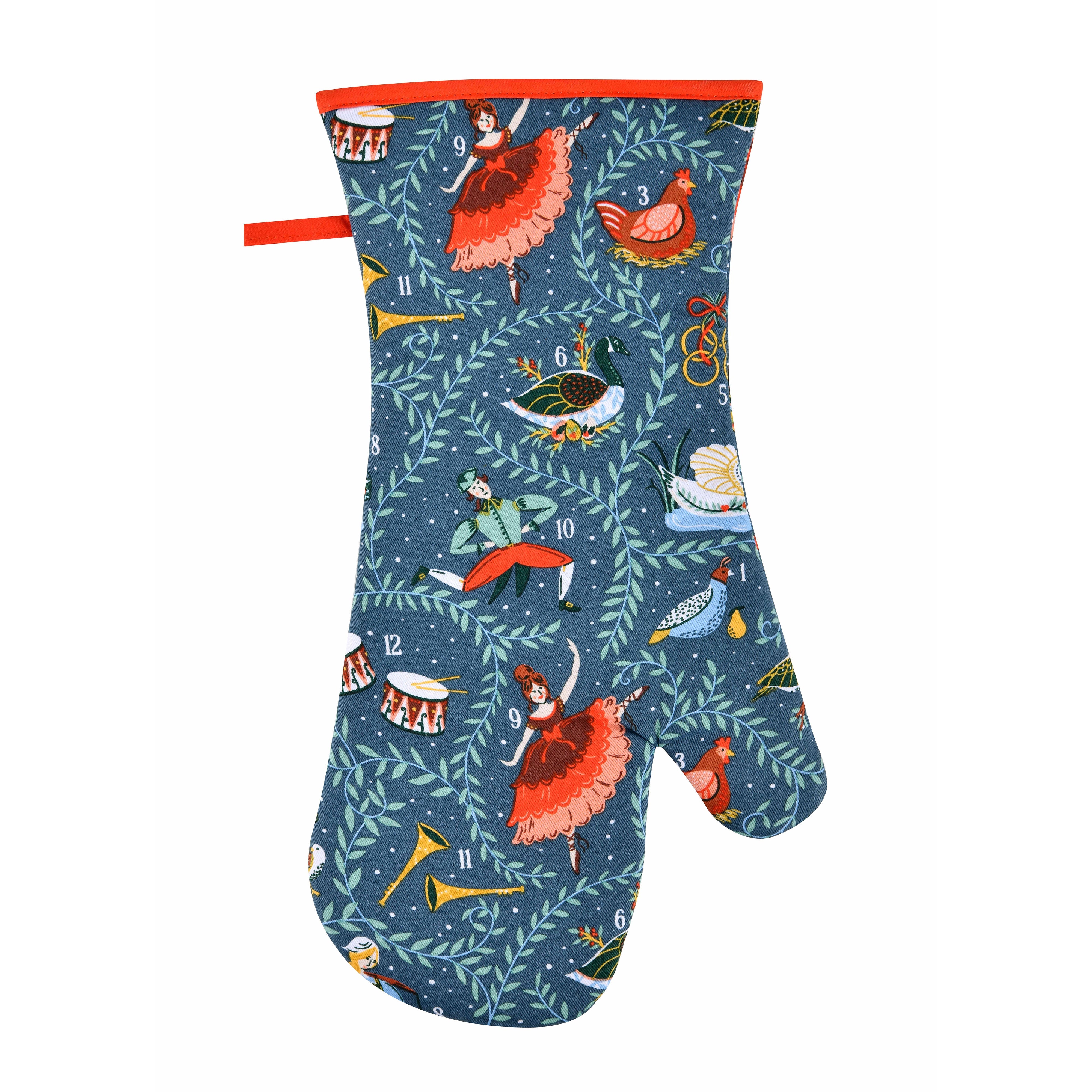 Ulster Weavers 12 Days of Christmas Gauntlet Oven Glove Multi-Coloured