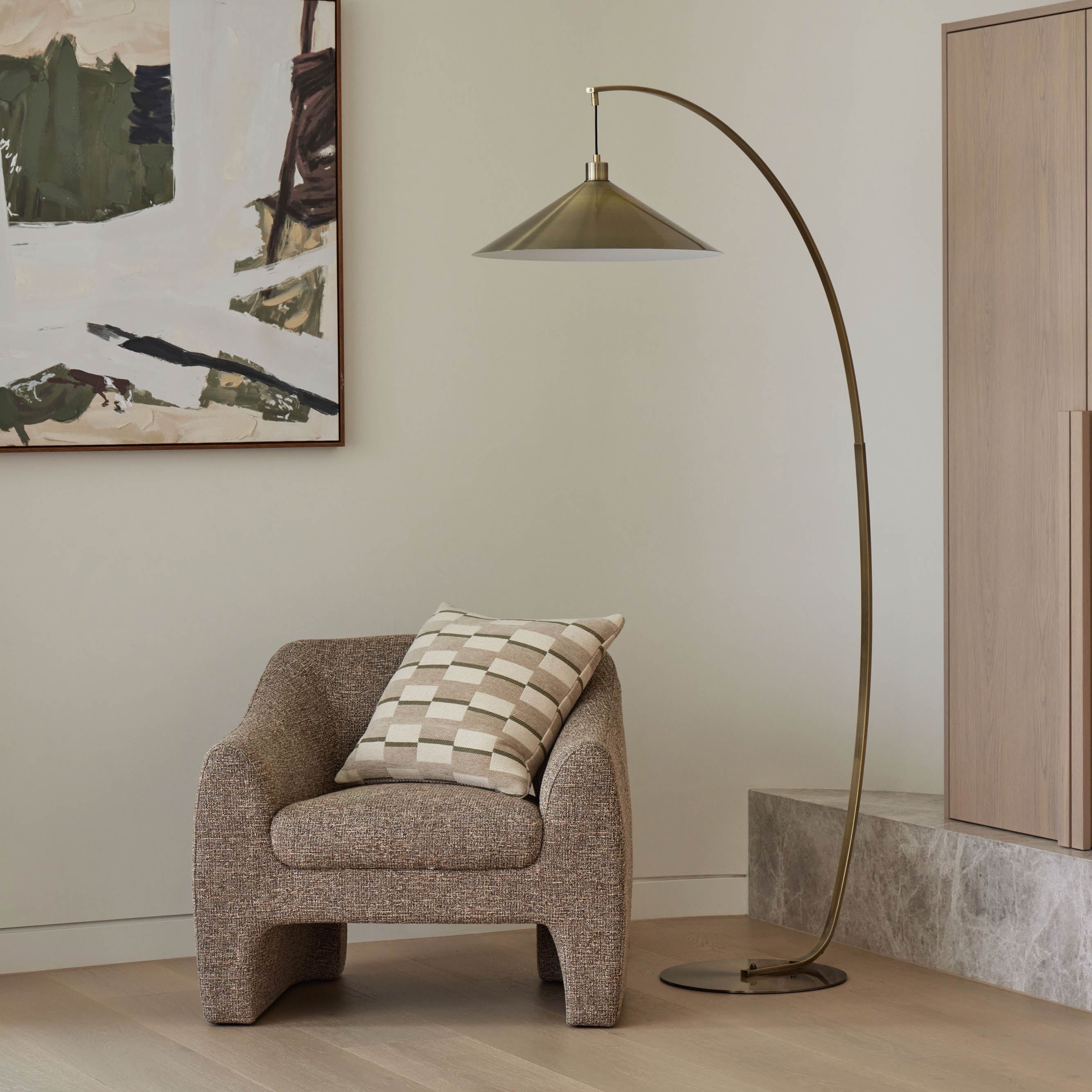 Amalfi Nira Cushion Natural & Brown