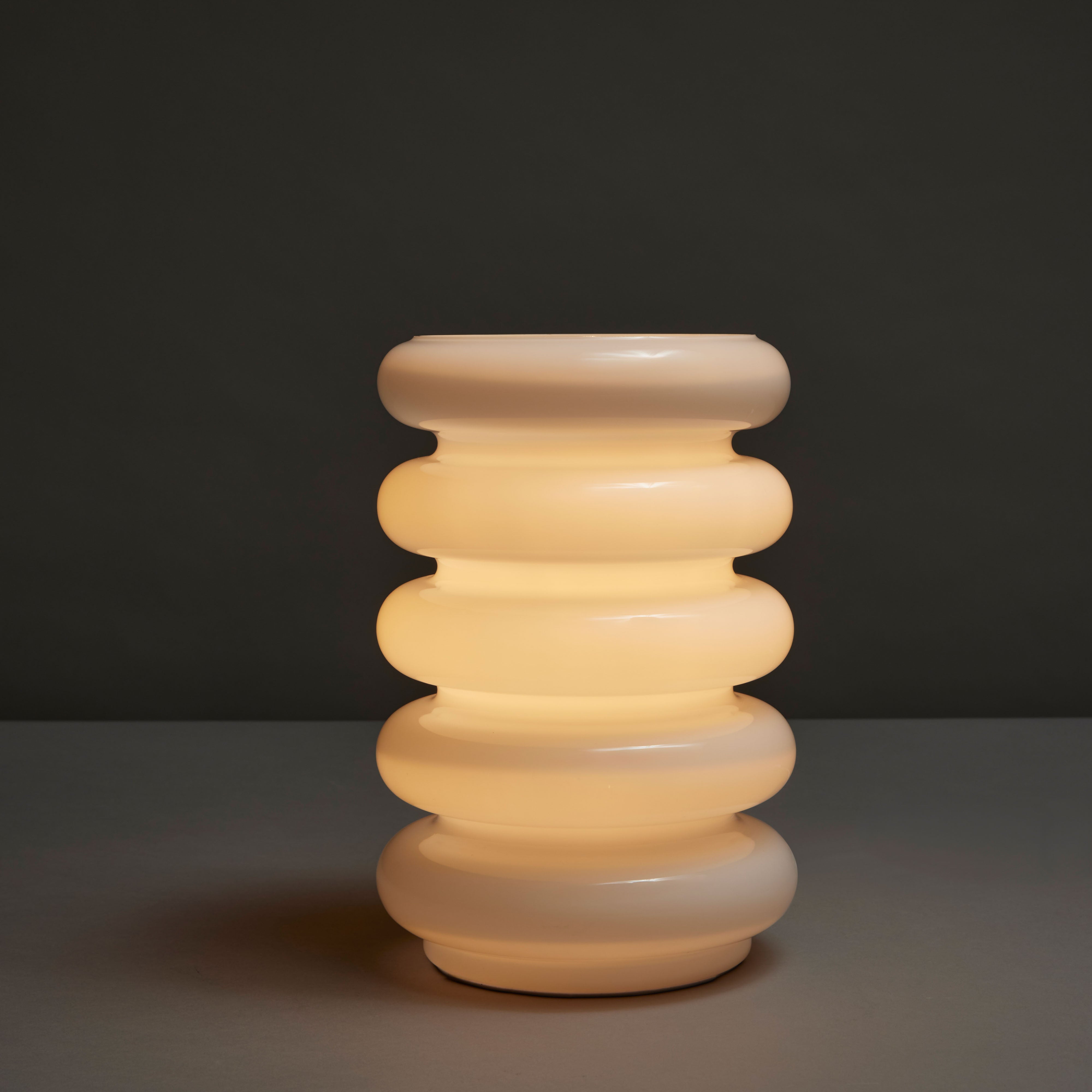 Amalfi Luma Glass Table Lamp White