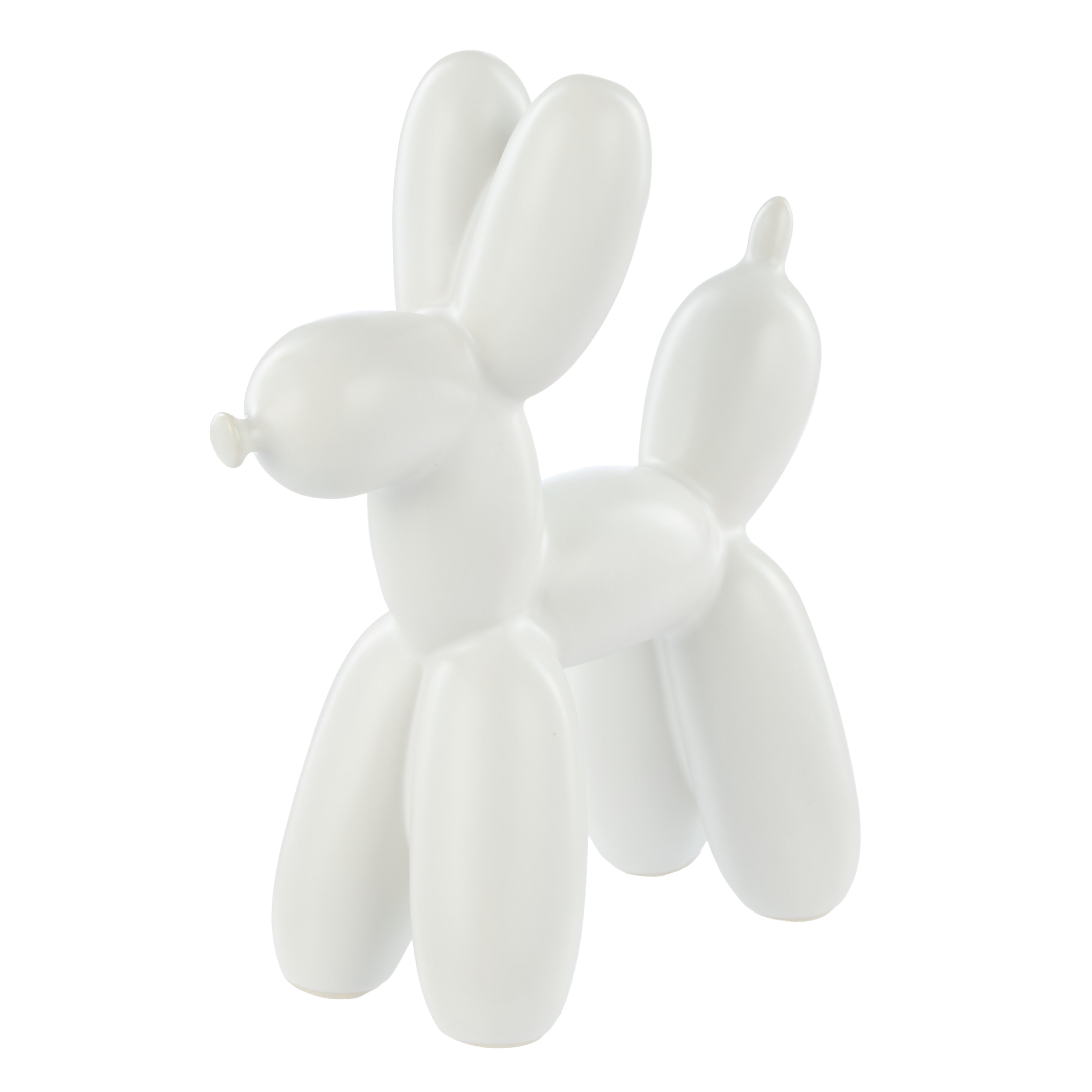 Emporium Bubbles Balloon Dog Sculpture Tall White