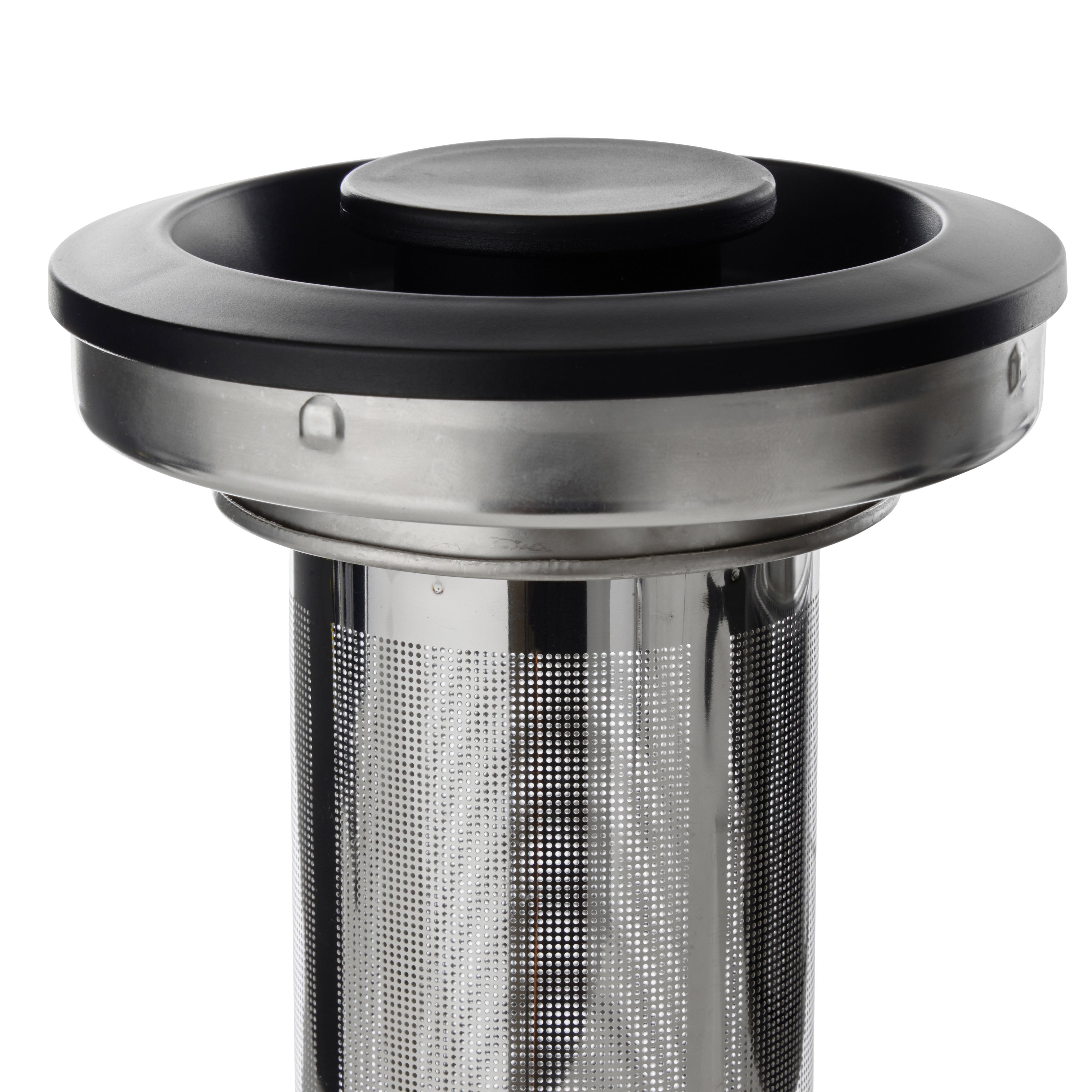 Leaf & Bean Electric Glass Digital Kettle with Infuser 1.8L Black